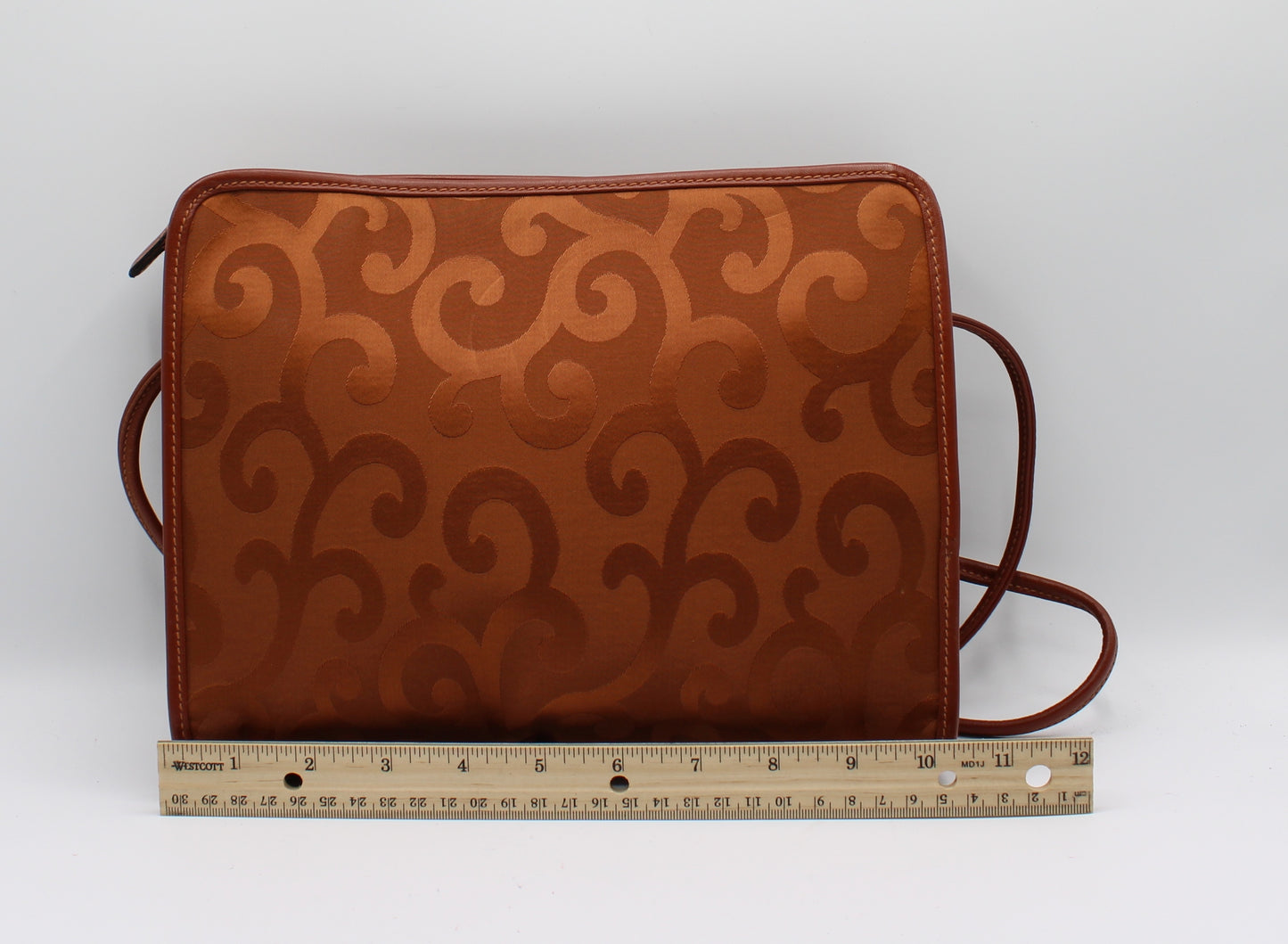 Yves Saint Laurent Orange YSL Mascarade Canvas Crossbody Bag