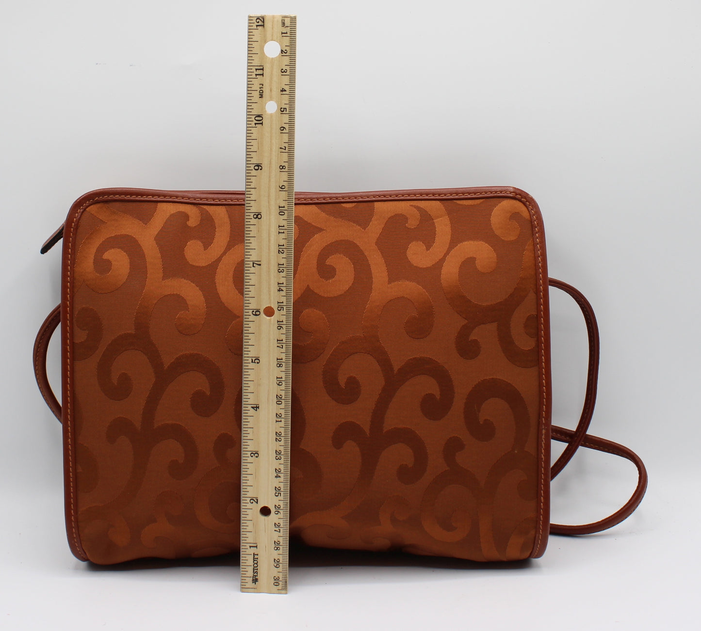 Yves Saint Laurent Orange YSL Mascarade Canvas Crossbody Bag