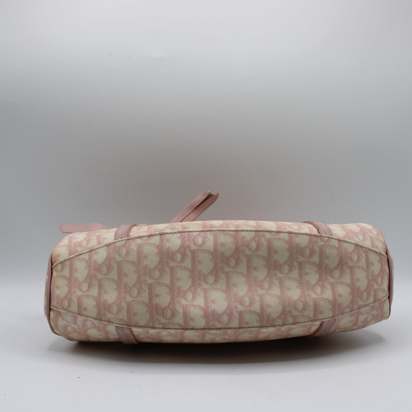 Christian Dior Pink Trotter Canvas Romantique Bow Flap Bag
