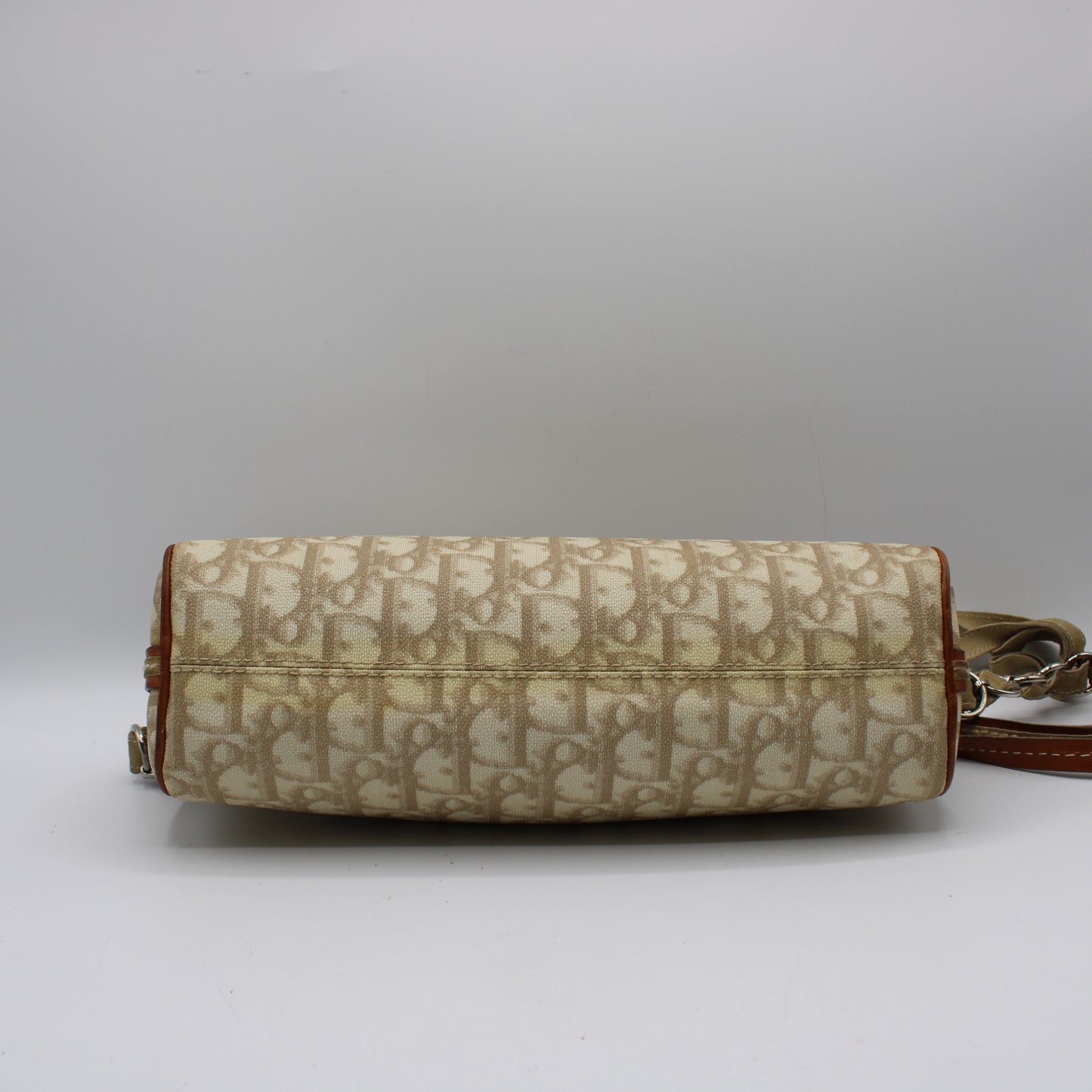 Christian Dior Beige Romantique Heart Charm Shoulder Crossbody Bag