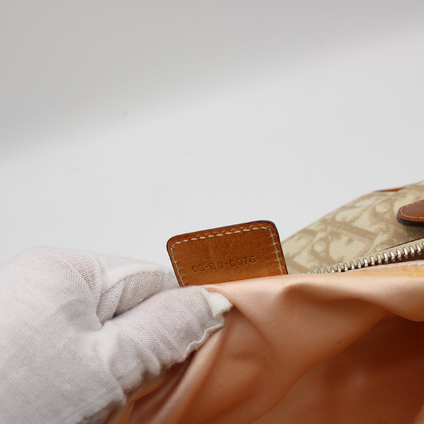 Christian Dior Beige Romantique Heart Charm Shoulder Crossbody Bag