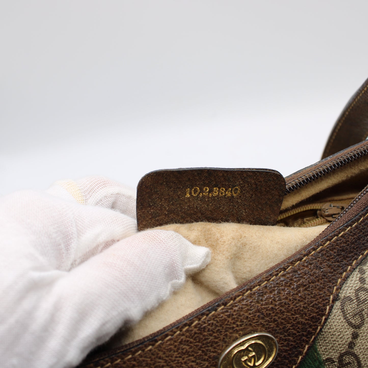 Gucci Beige Brown Coated Canvas Ophidia Hobo Shoulder Bag