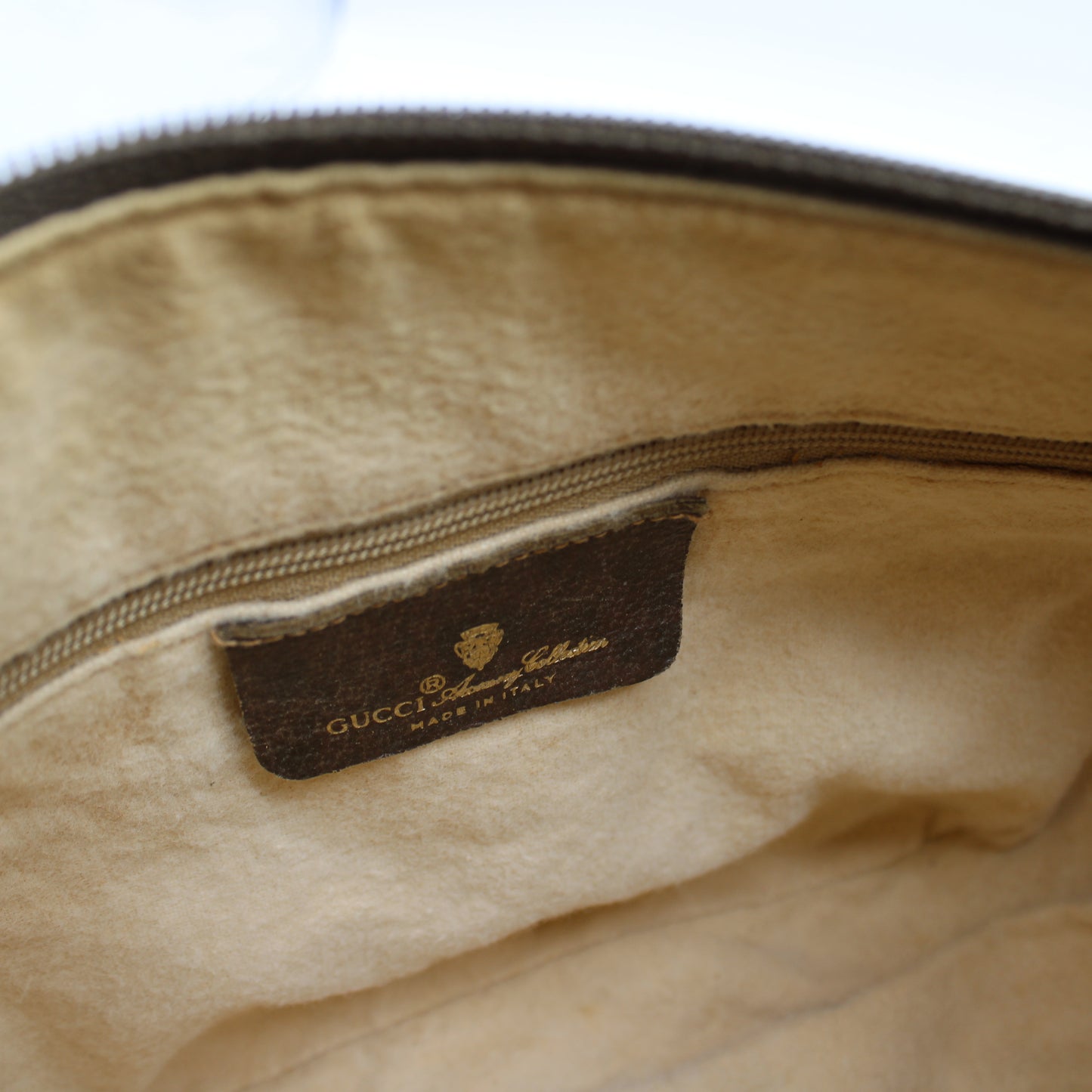 Gucci Brown GG Supreme Canvas Ophidia Leather Crossbody Bag