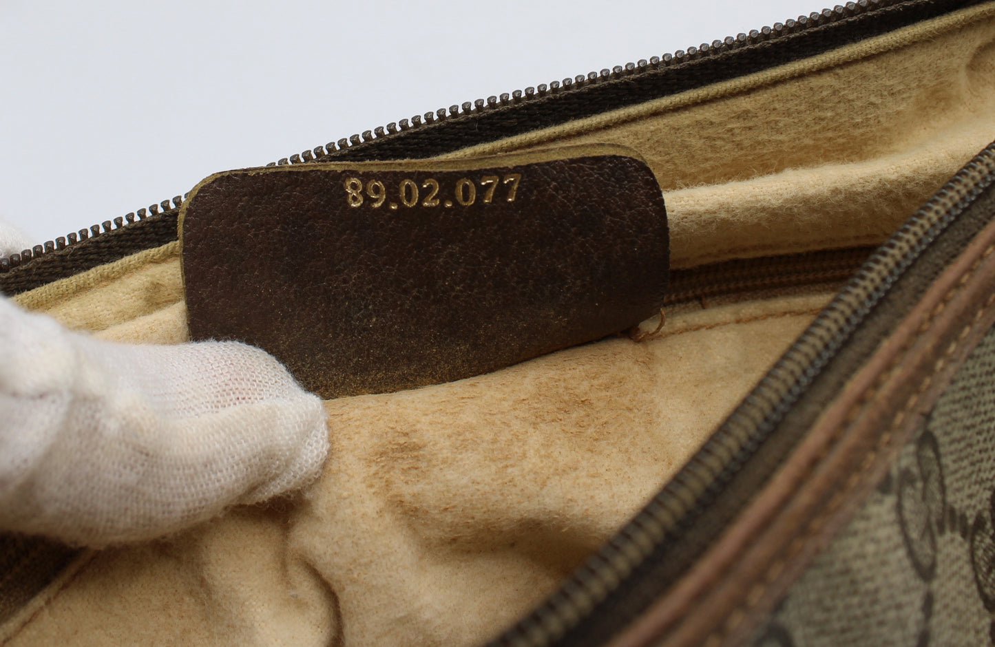 Gucci Brown GG Supreme Canvas Ophidia Leather Crossbody Bag