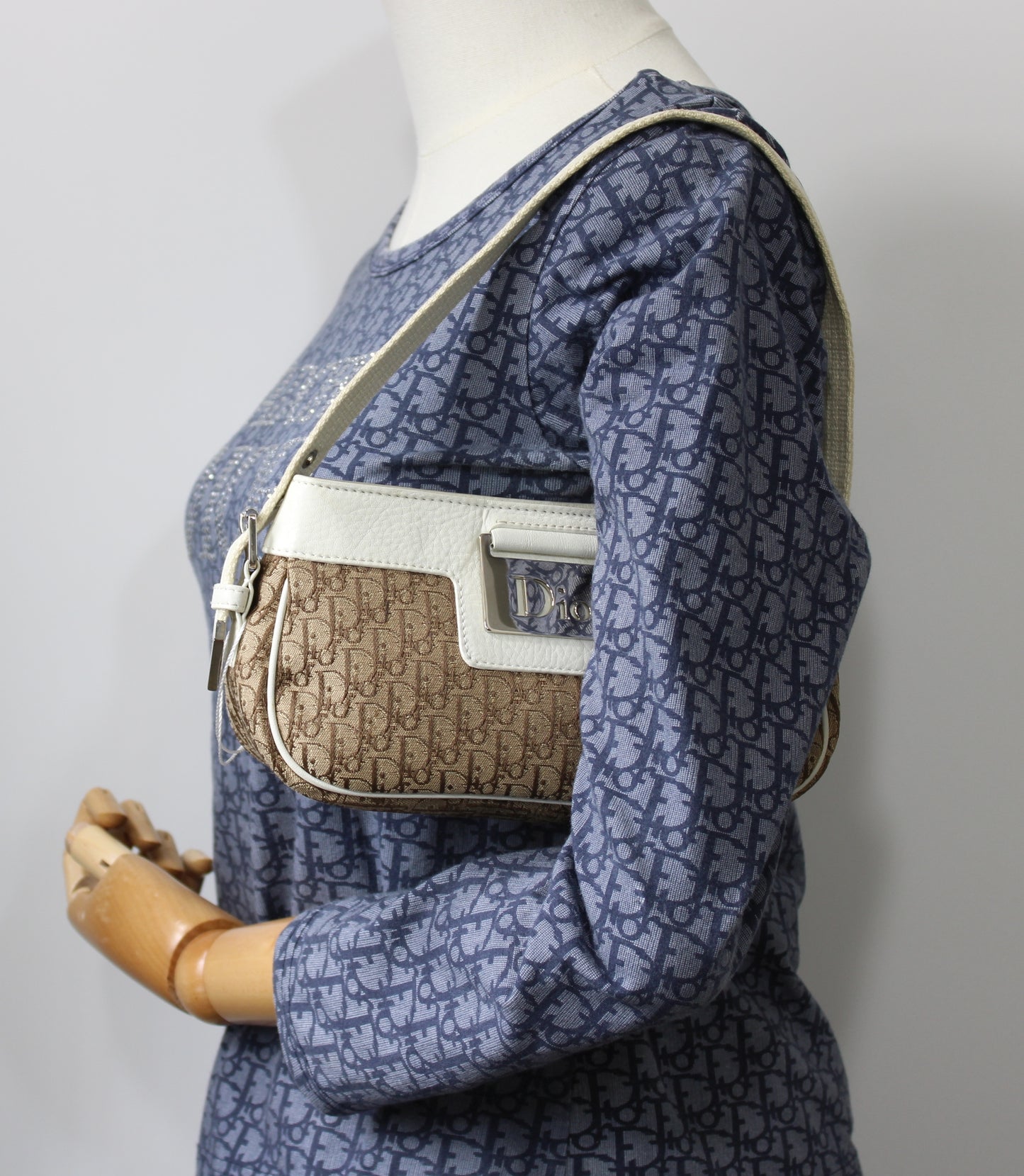 Christian Dior Brown Monogram Canvas Mini Shoulder Bag