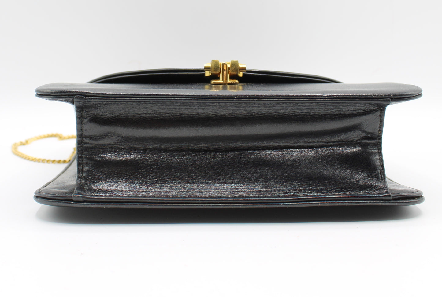 Christian Dior Black Leather Flap Chain Crossbody Bag