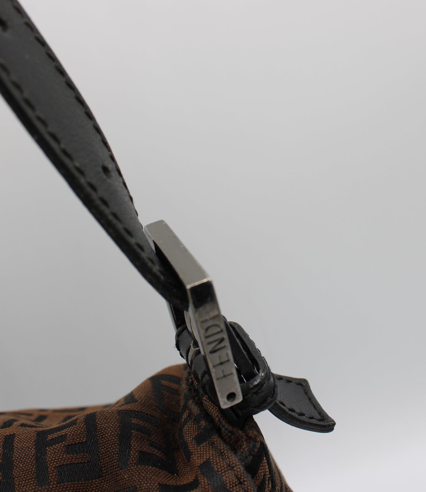 Fendi Brown Zucca Canvas Mama Baguette Shoulder Bag