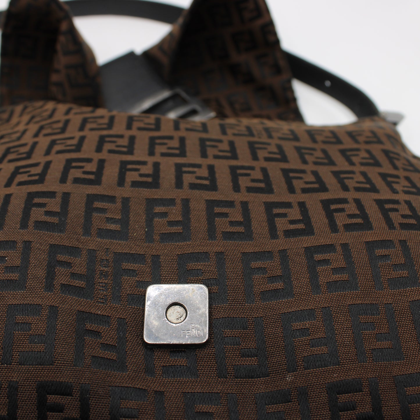 Fendi Brown Zucca Canvas Mama Baguette Shoulder Bag