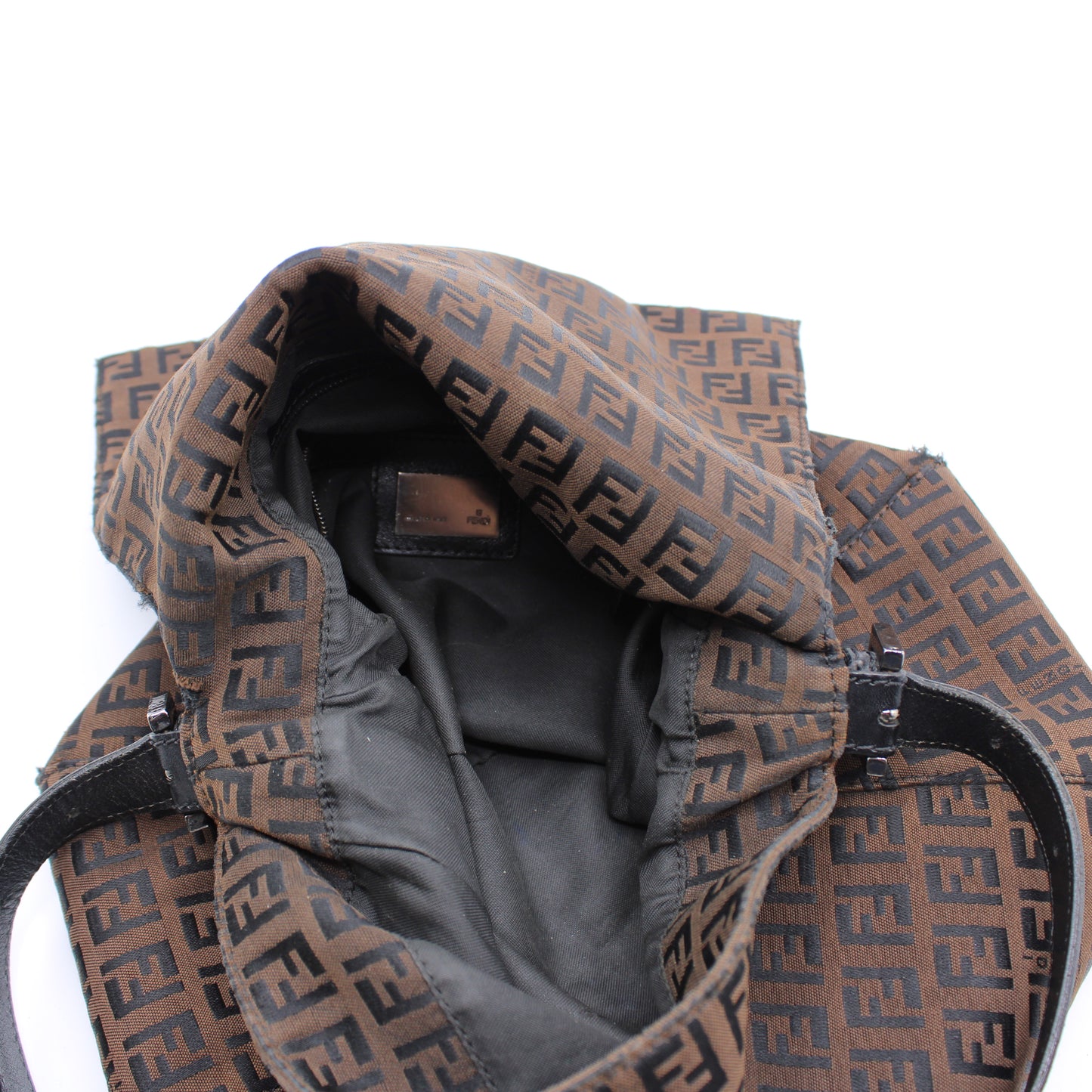 Fendi Brown Zucca Canvas Mama Baguette Shoulder Bag