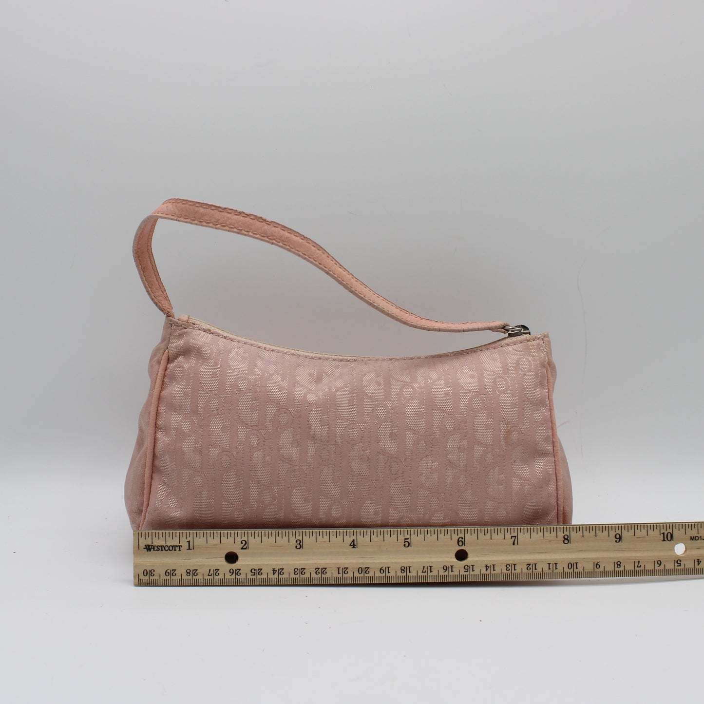 Christian Dior Pink Trotter Canvas Shoulder Bag