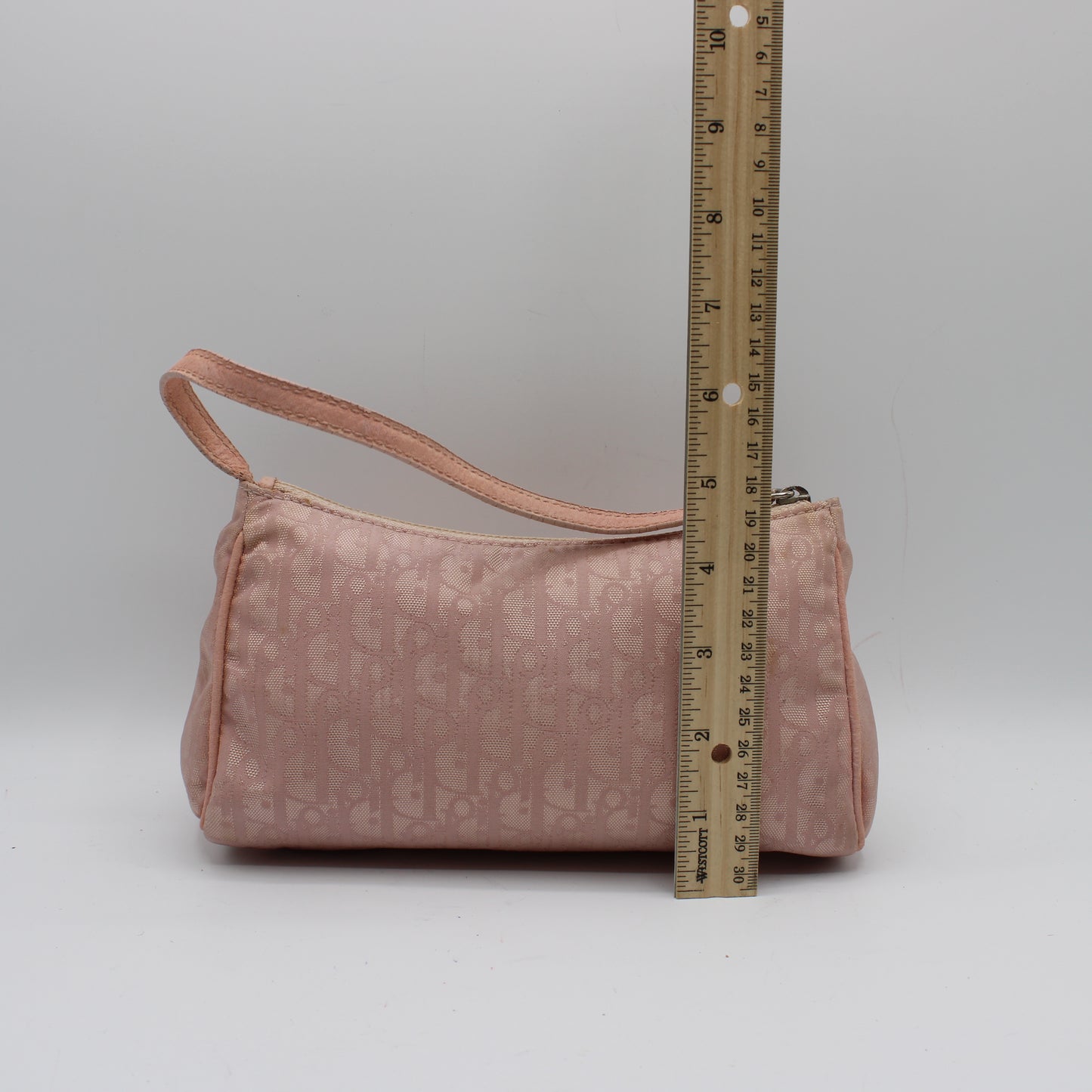 Christian Dior Pink Trotter Canvas Shoulder Bag