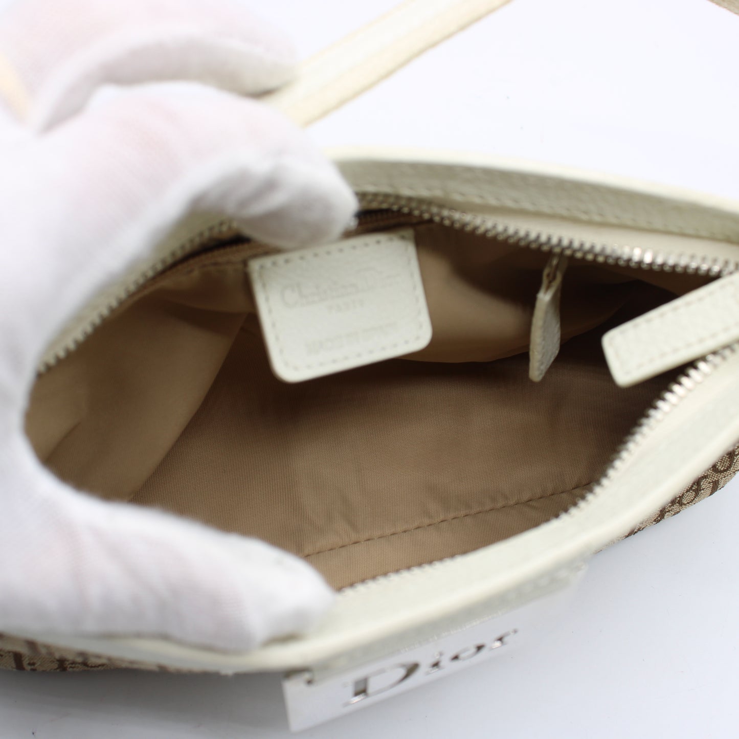 Christian Dior Brown Monogram Canvas Mini Shoulder Bag