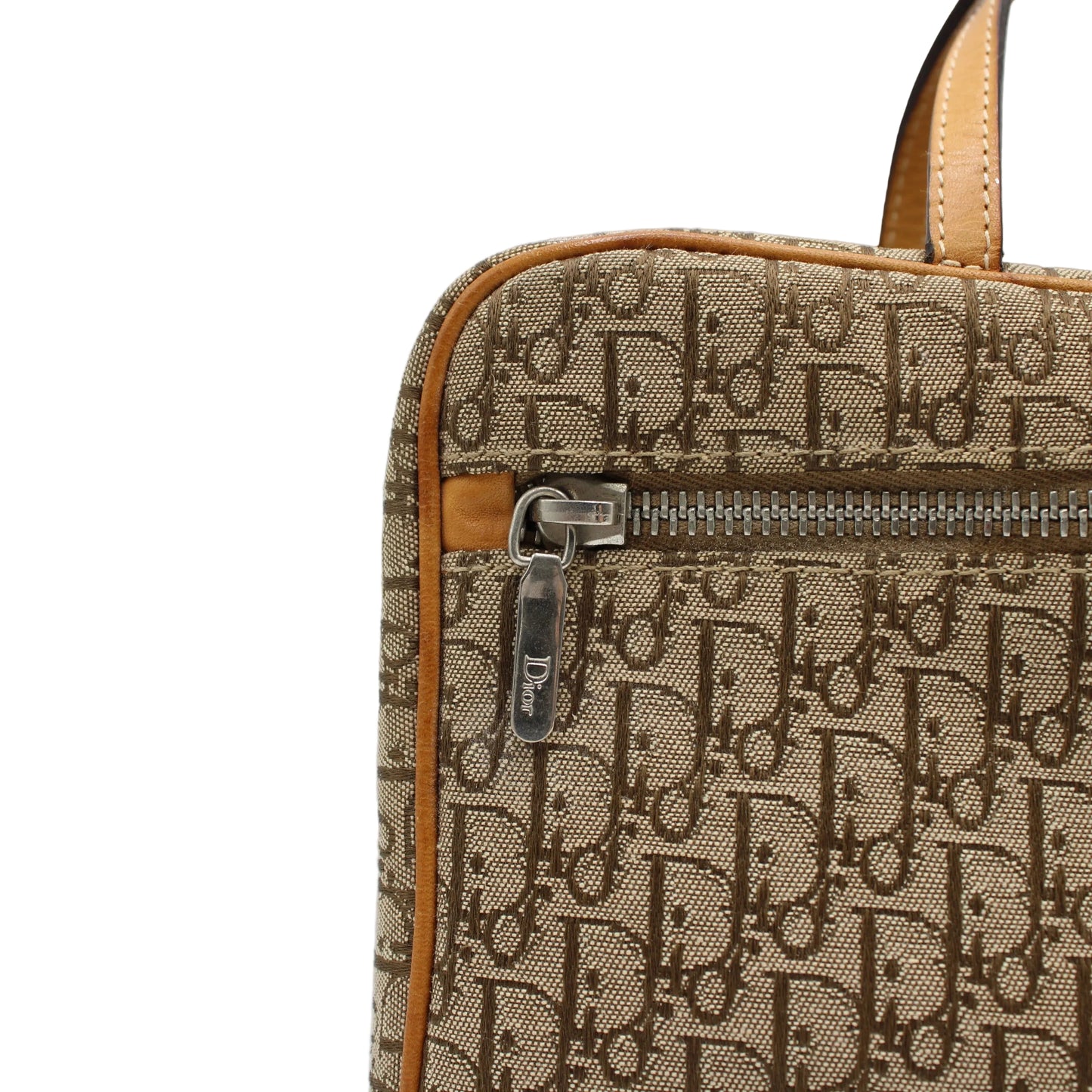 Christian Dior Brown Trotter Canvas Mini Handbag