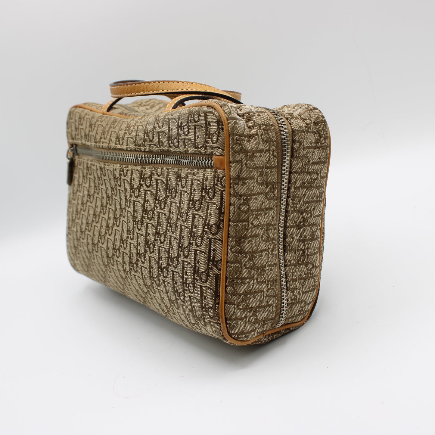 Christian Dior Brown Trotter Canvas Mini Handbag