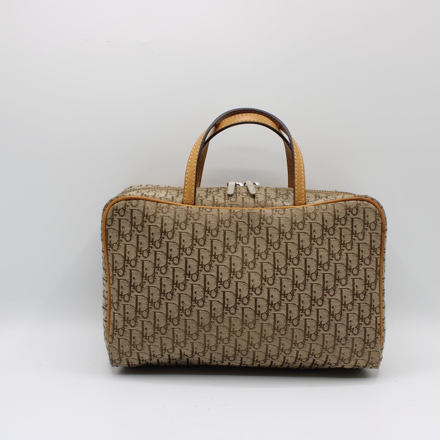 Christian Dior Brown Trotter Canvas Mini Handbag