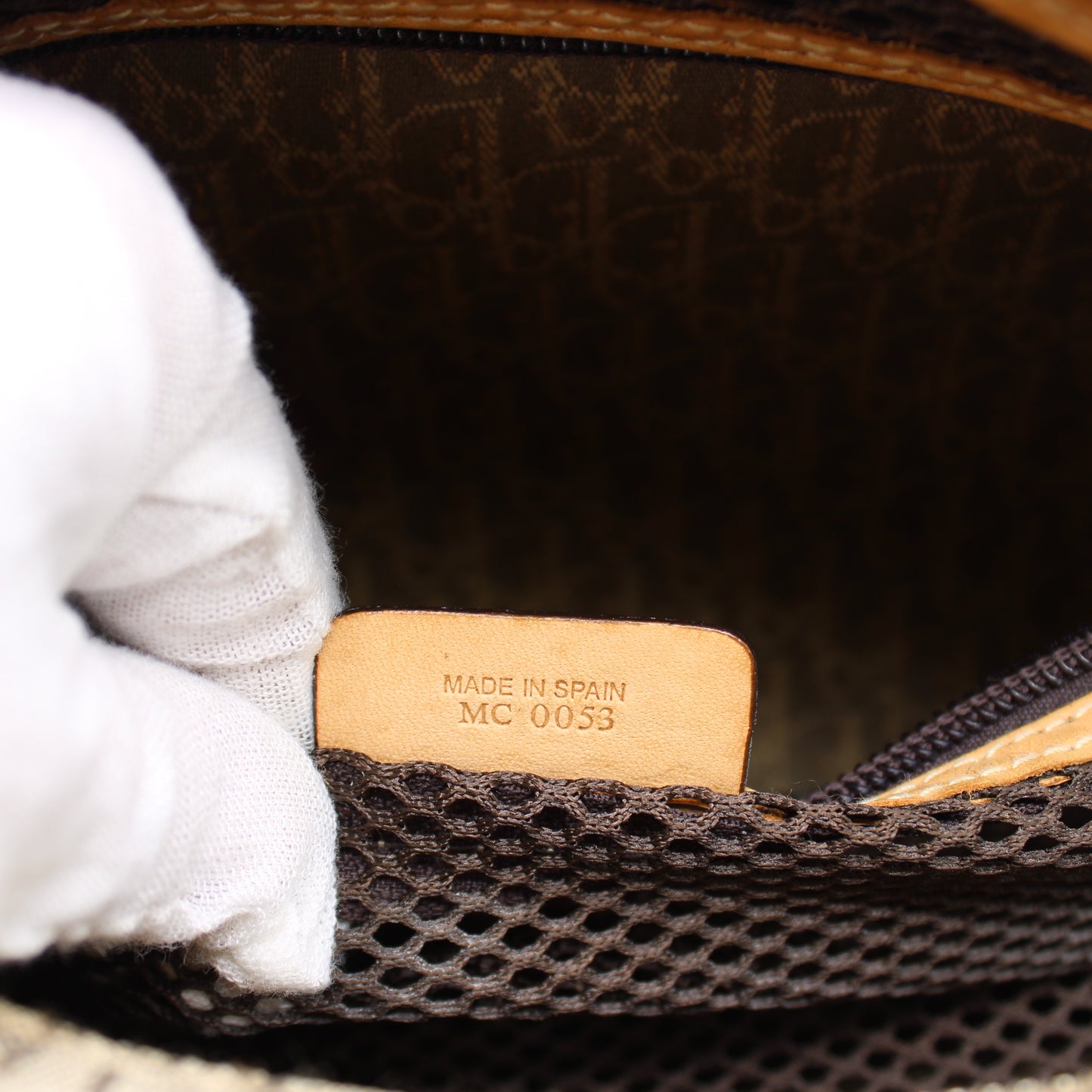 Christian Dior Brown Trotter Canvas Mini Handbag