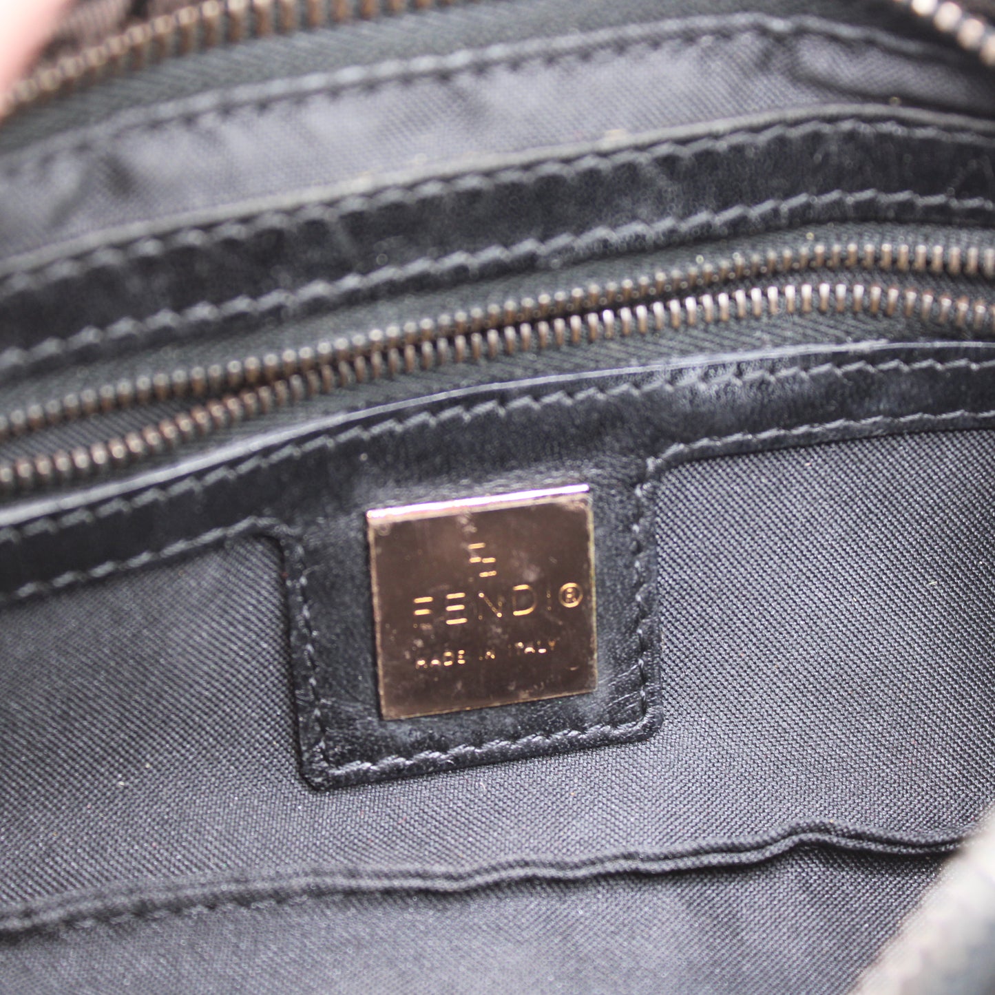 Fendi Brown Zucca Canvas Mini Mama Baguette Shoulder Bag