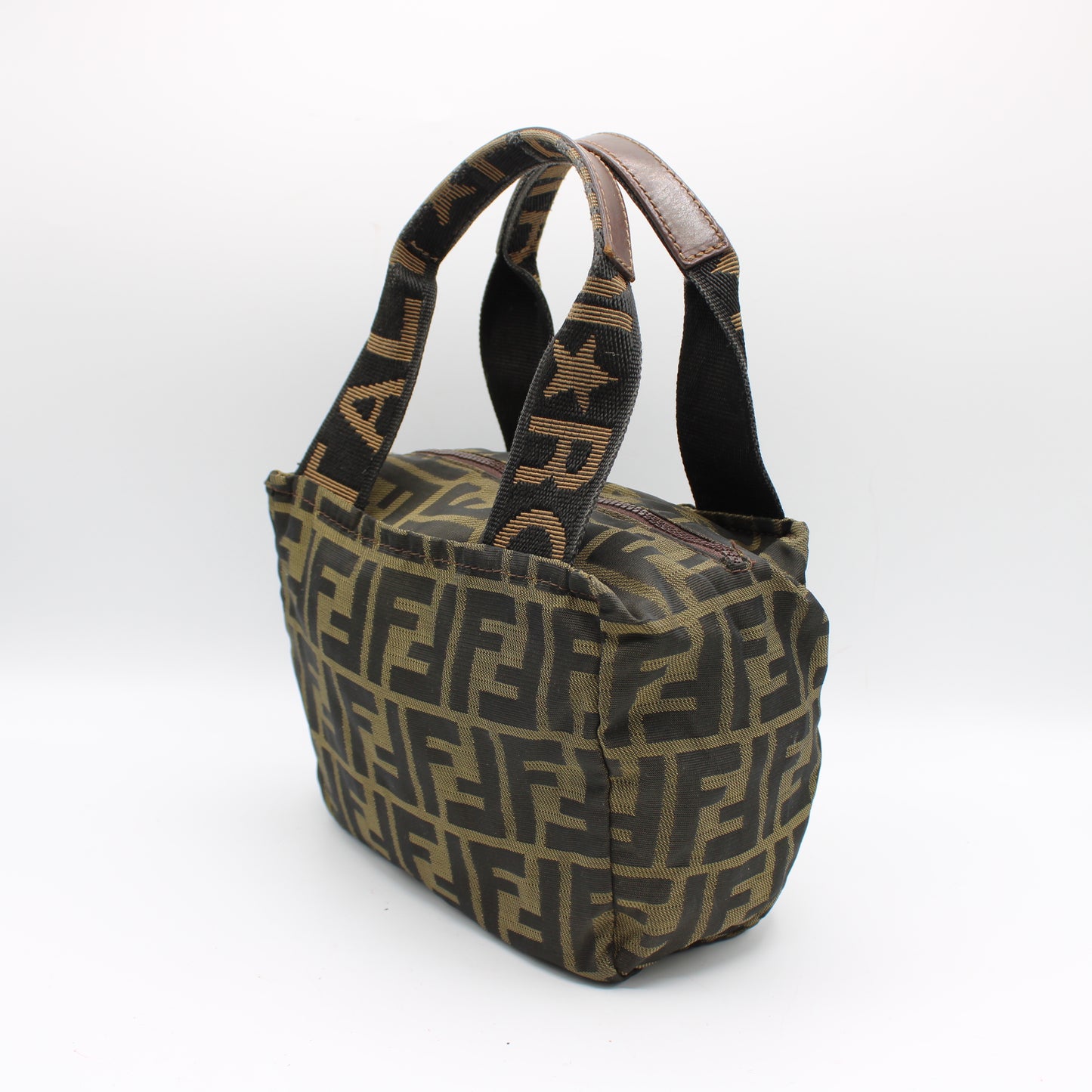 Fendi Brown Zucca Canvas Mini Handbag