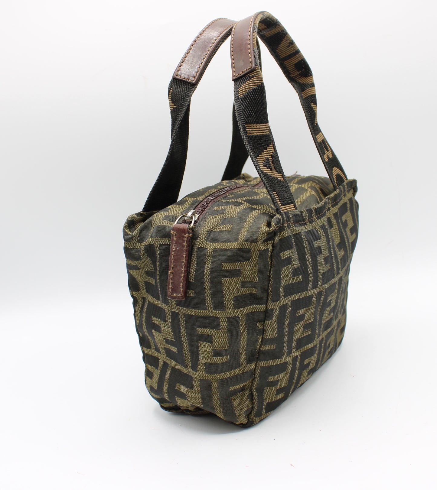 Fendi Brown Zucca Canvas Mini Handbag