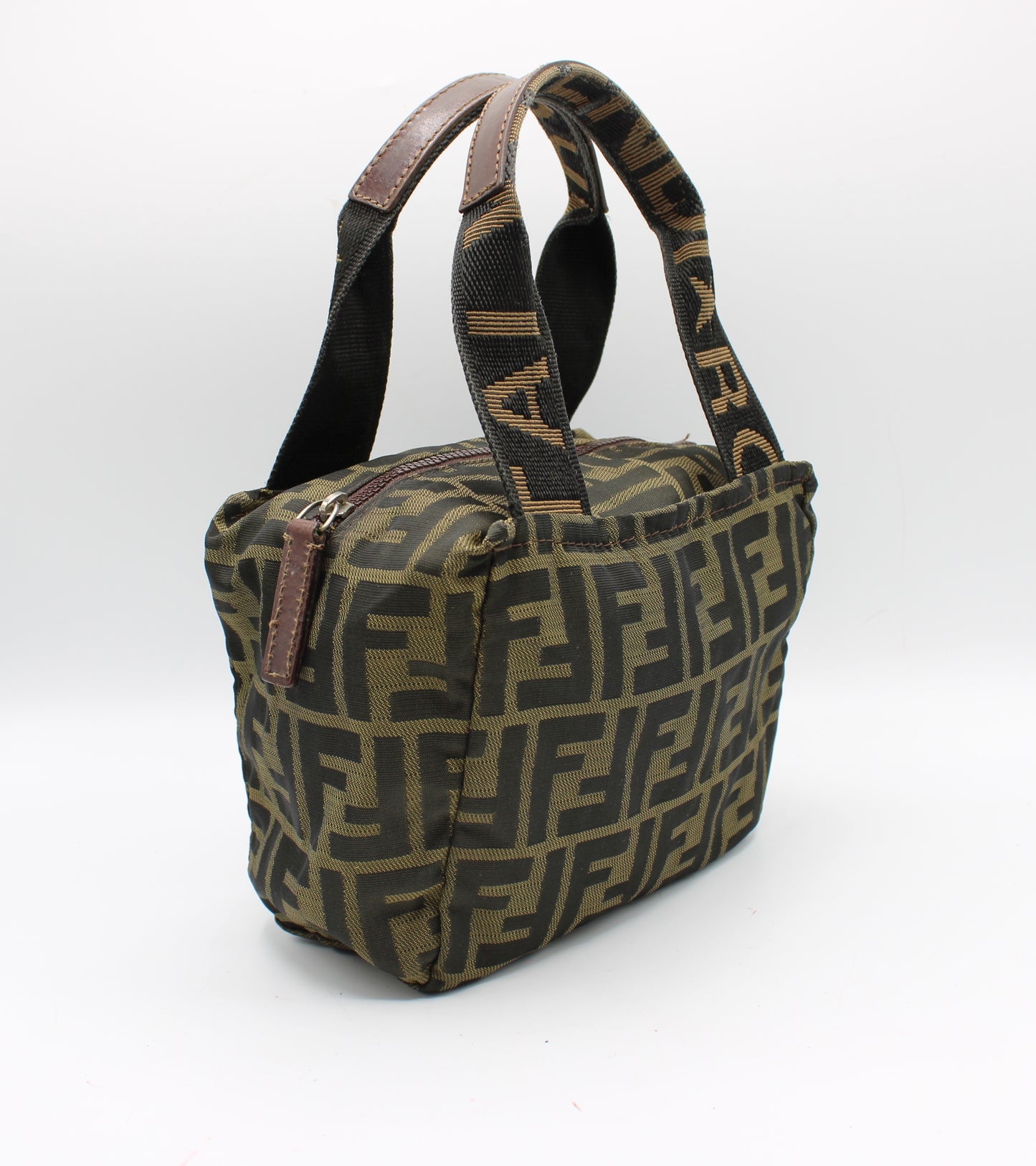 Fendi Brown Zucca Canvas Mini Handbag
