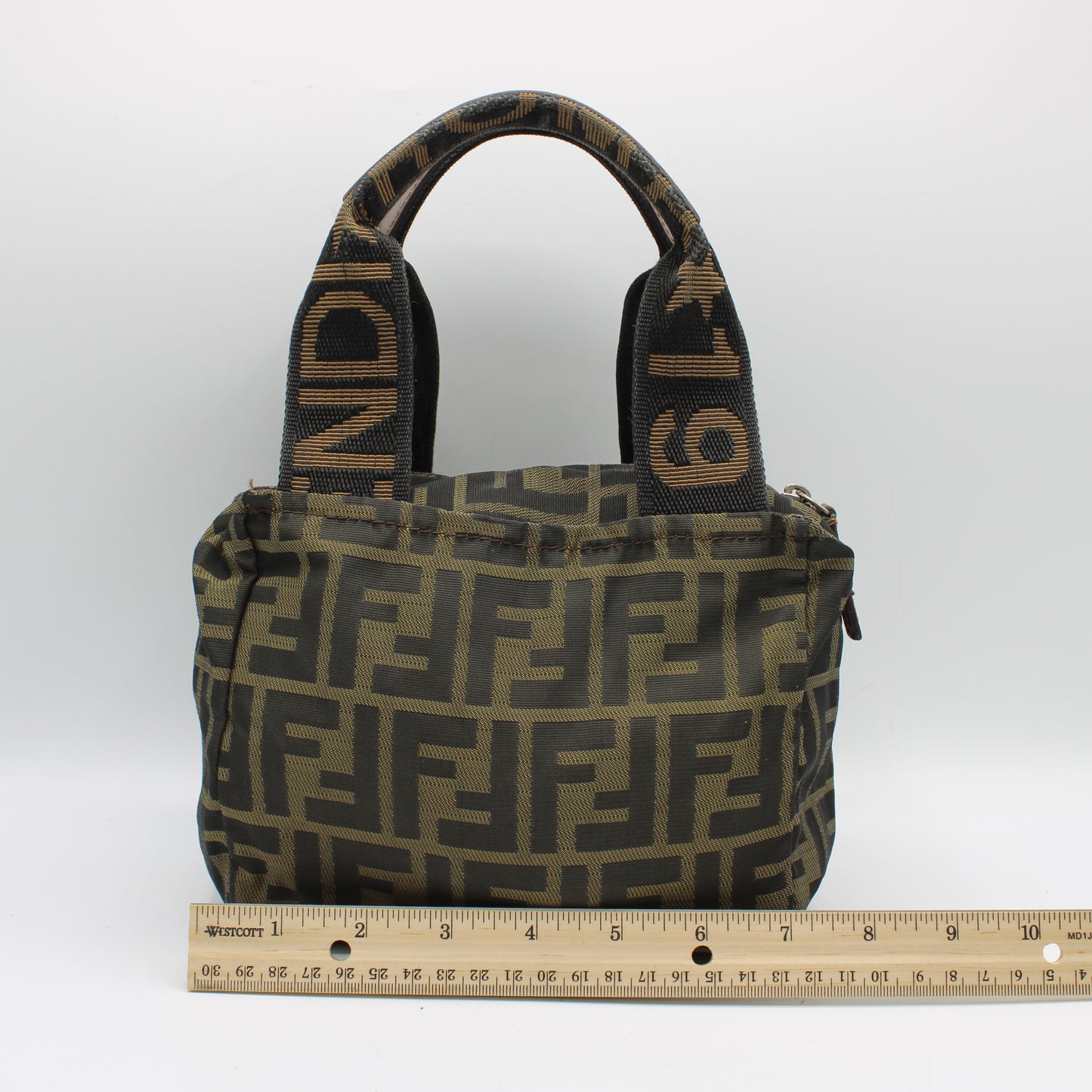Fendi Brown Zucca Canvas Mini Handbag