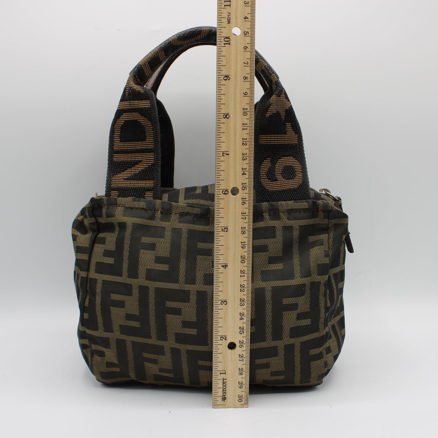 Fendi Brown Zucca Canvas Mini Handbag