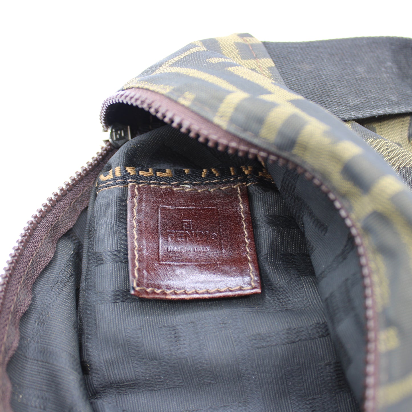 Fendi Brown Zucca Canvas Mini Handbag