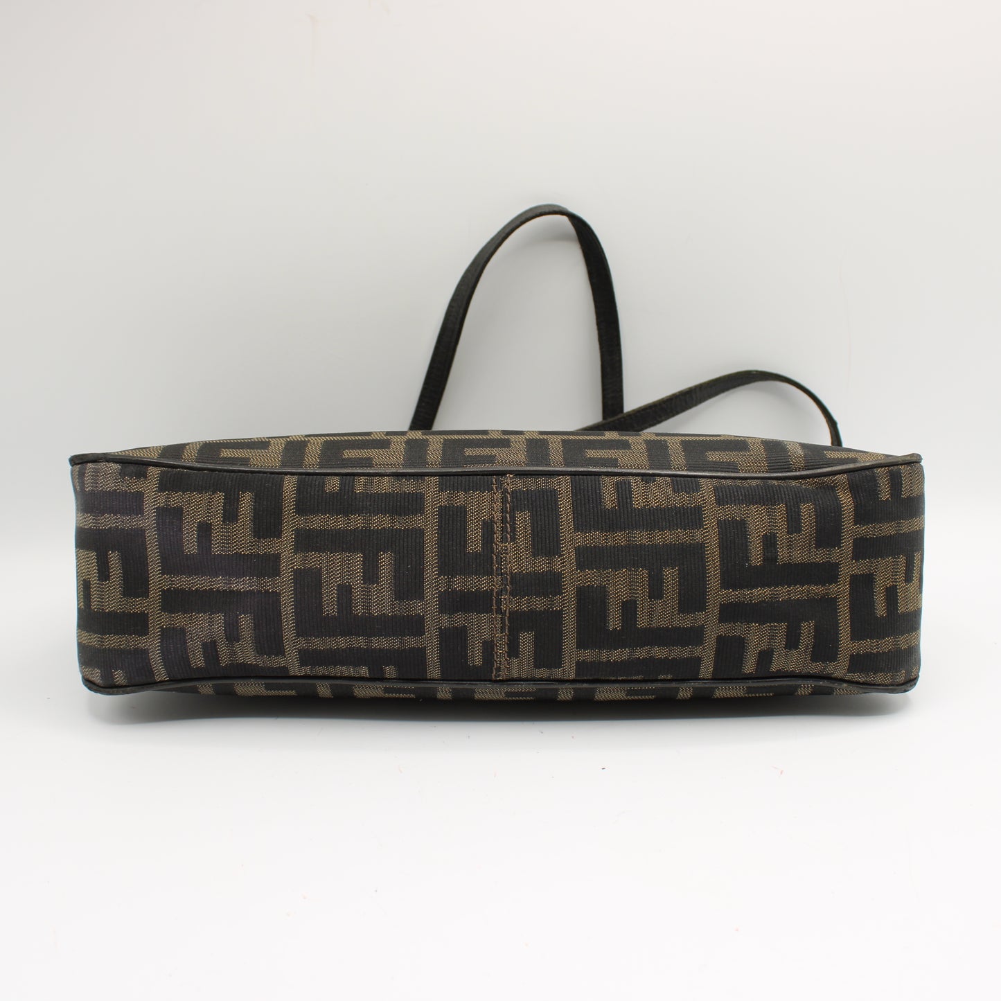 Fendi Brown Zucca Canvas Mini Rectangular Tote Bag