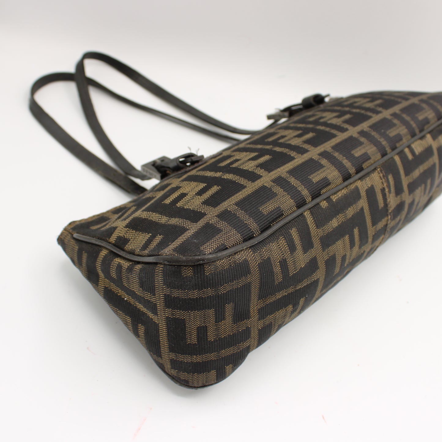 Fendi Brown Zucca Canvas Mini Rectangular Tote Bag