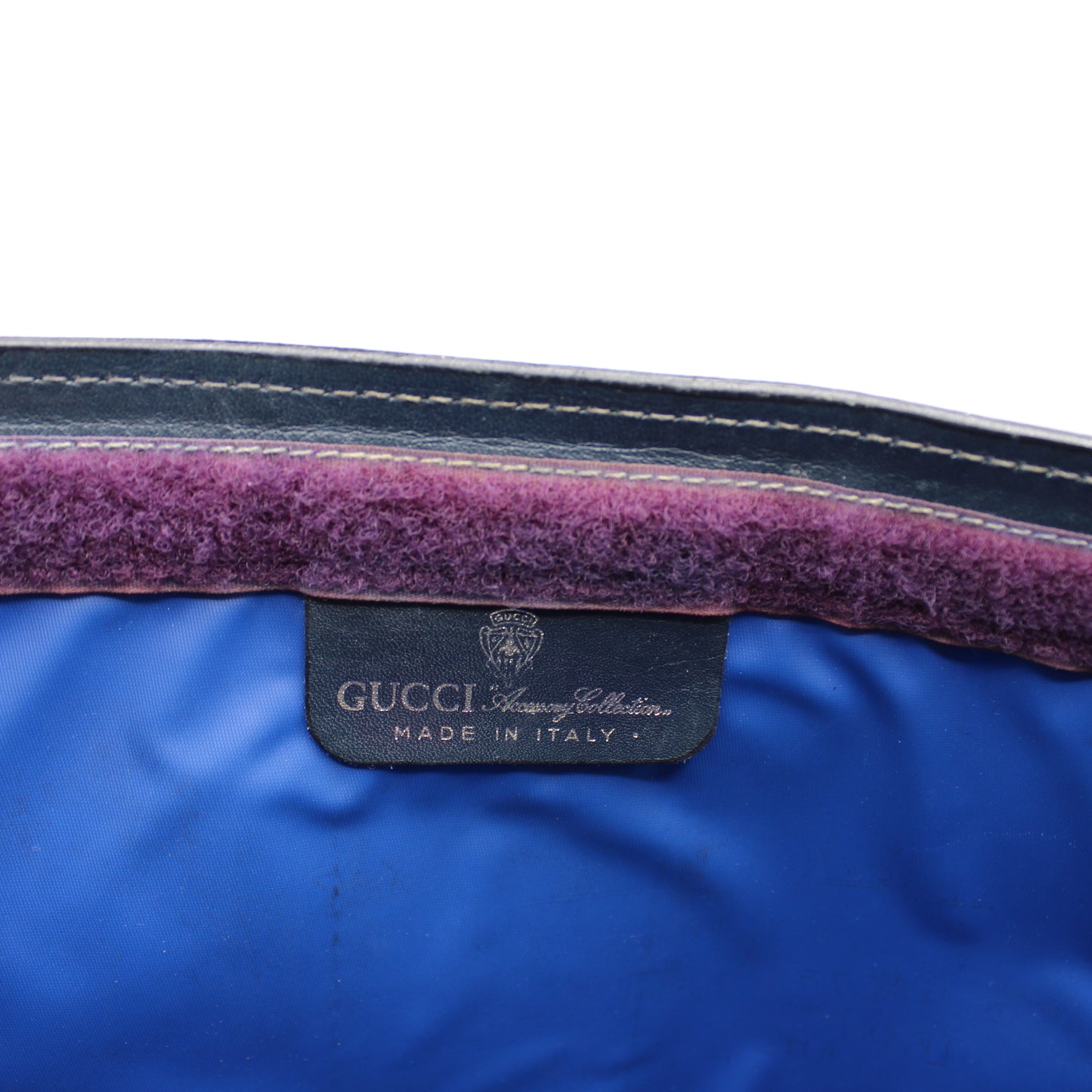 Gucci Navy GG Canvas Sherry Stripe Clutch