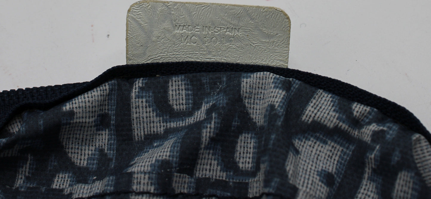 Christian Dior Blue White Trotter Nylon Foldable Travel Handbag