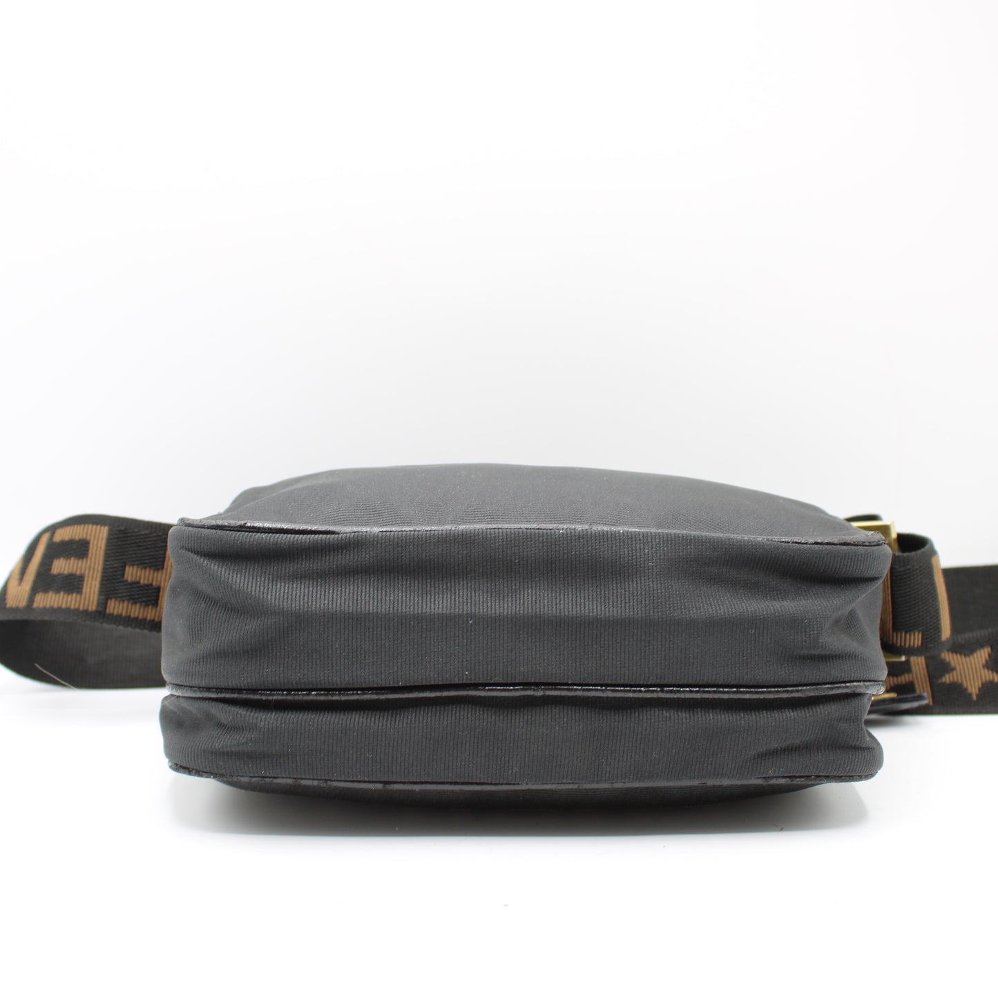 Fendi Roma Black 1925 Logo Crossbody Bag