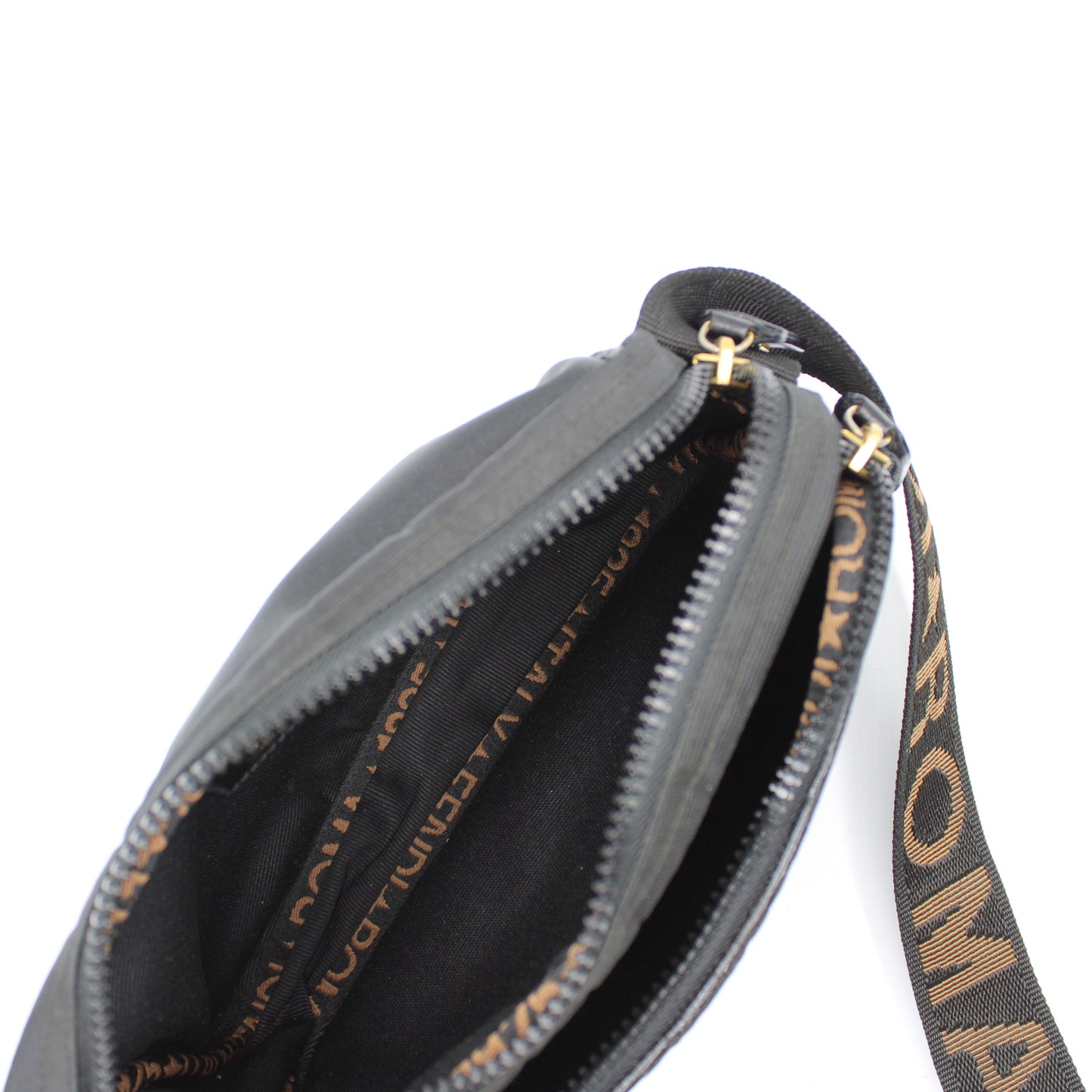 Fendi Roma Black 1925 Logo Crossbody Bag