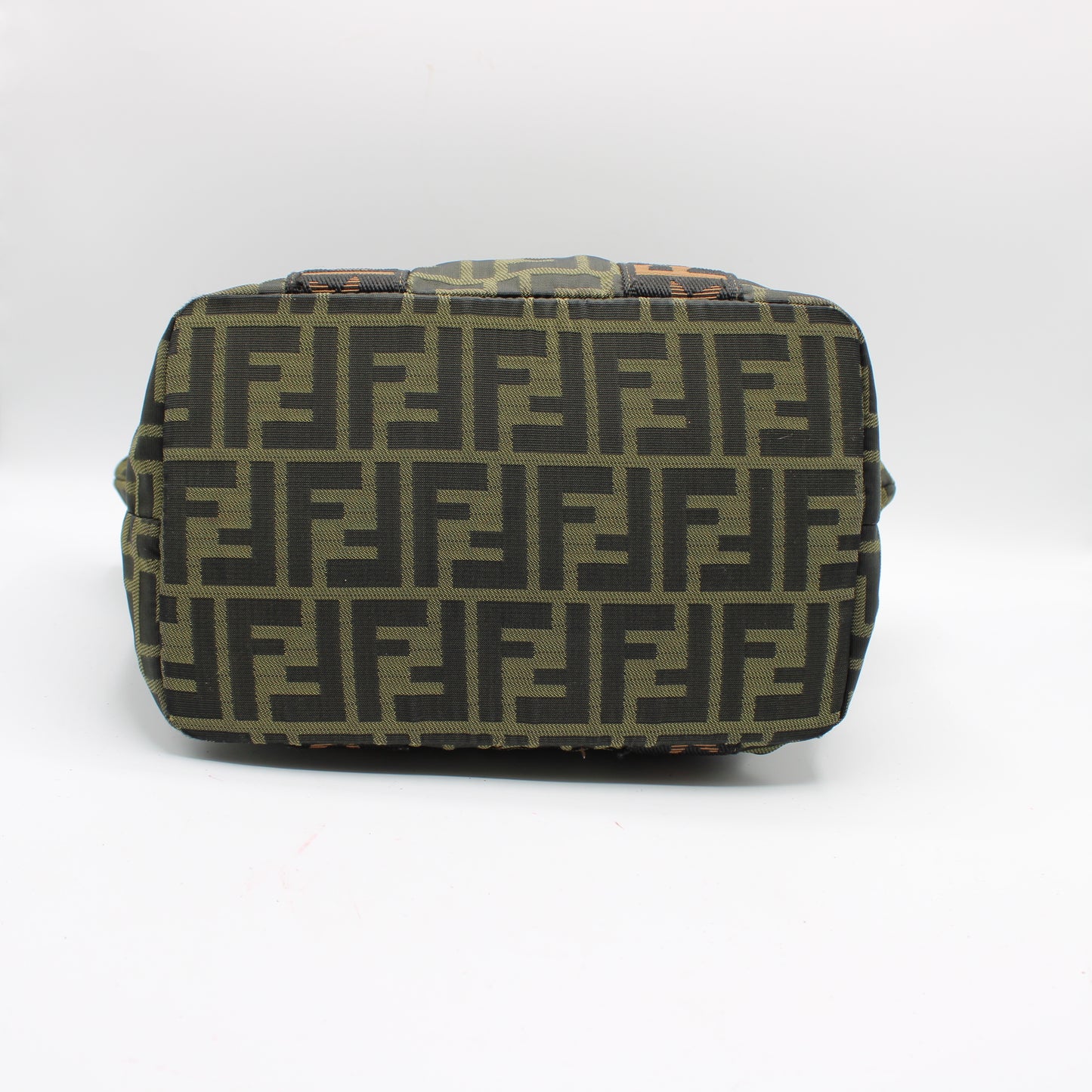 Fendi Olive Brown Zucca Canvas Star Roma Tote