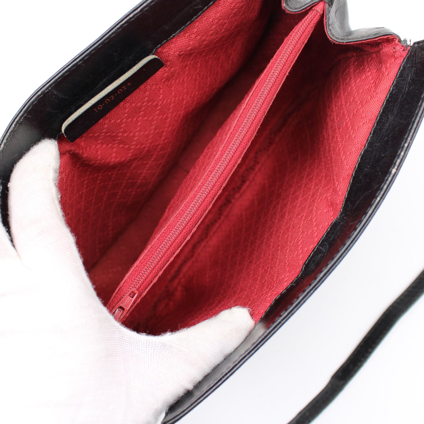 Gucci Black GG Canvas Leather Trim Crossbody Bag