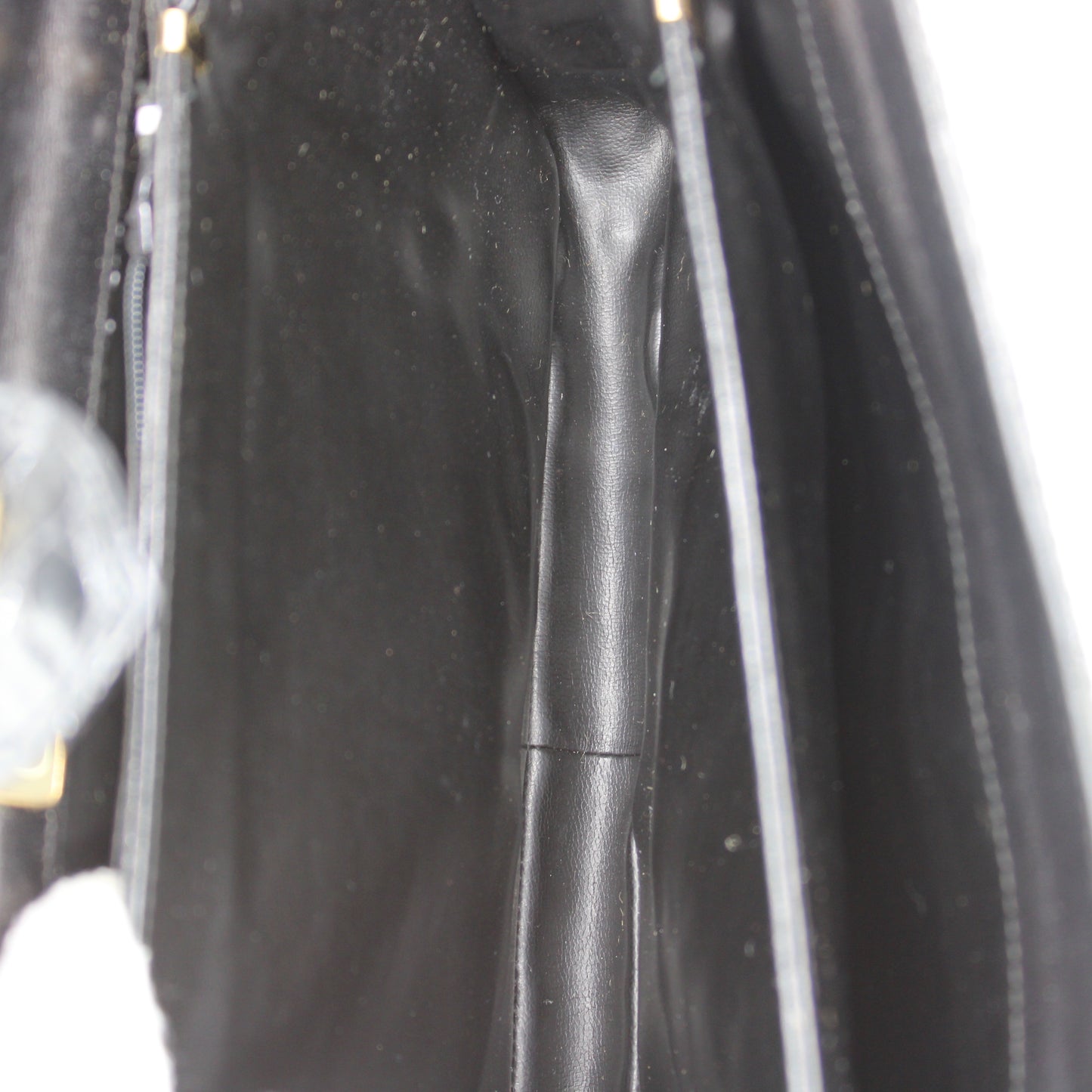 Valentino Garavani Black Croc Patent Leather Crossbody Bag