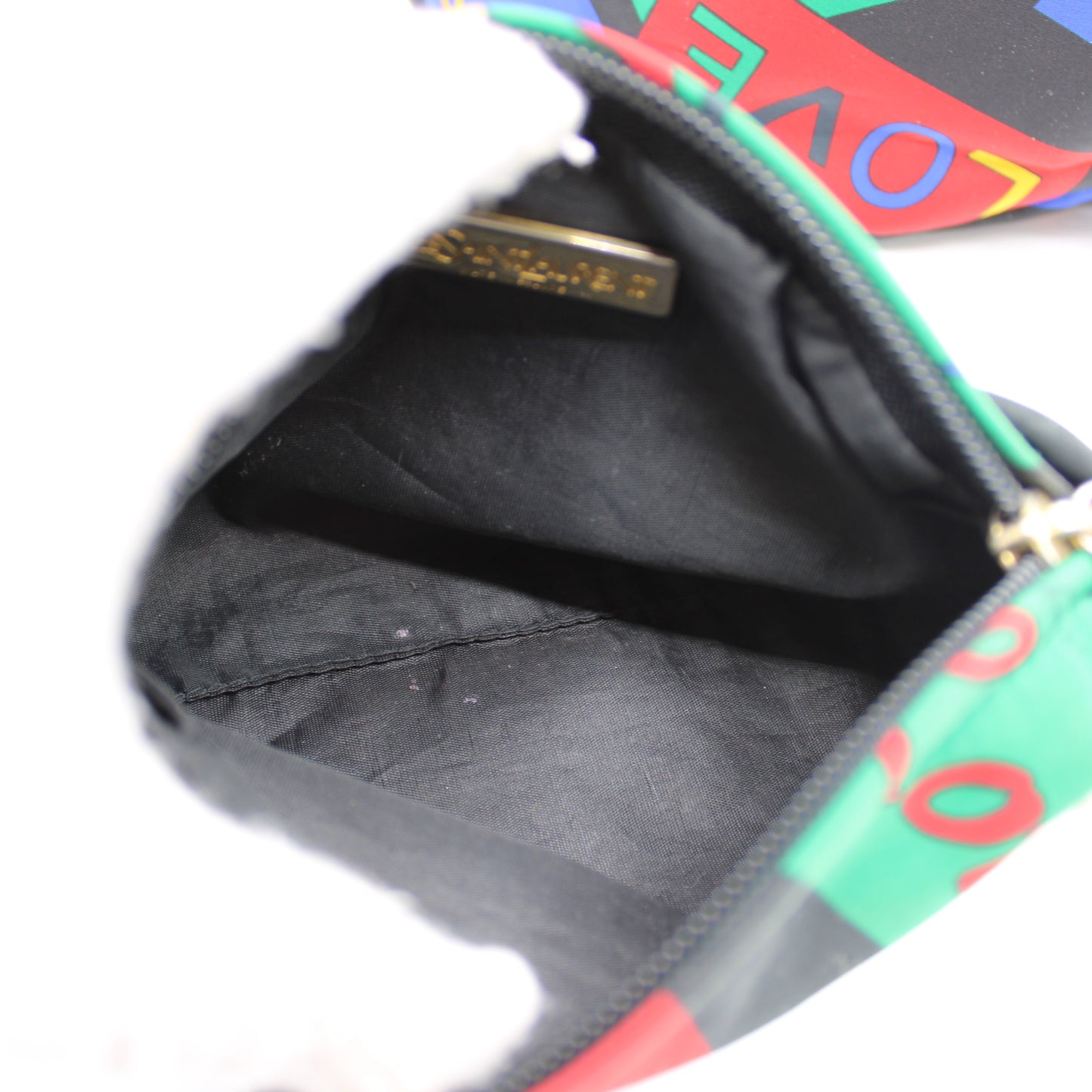 Yves Saint Laurent Multicolor Love Print Drawstring Backpack