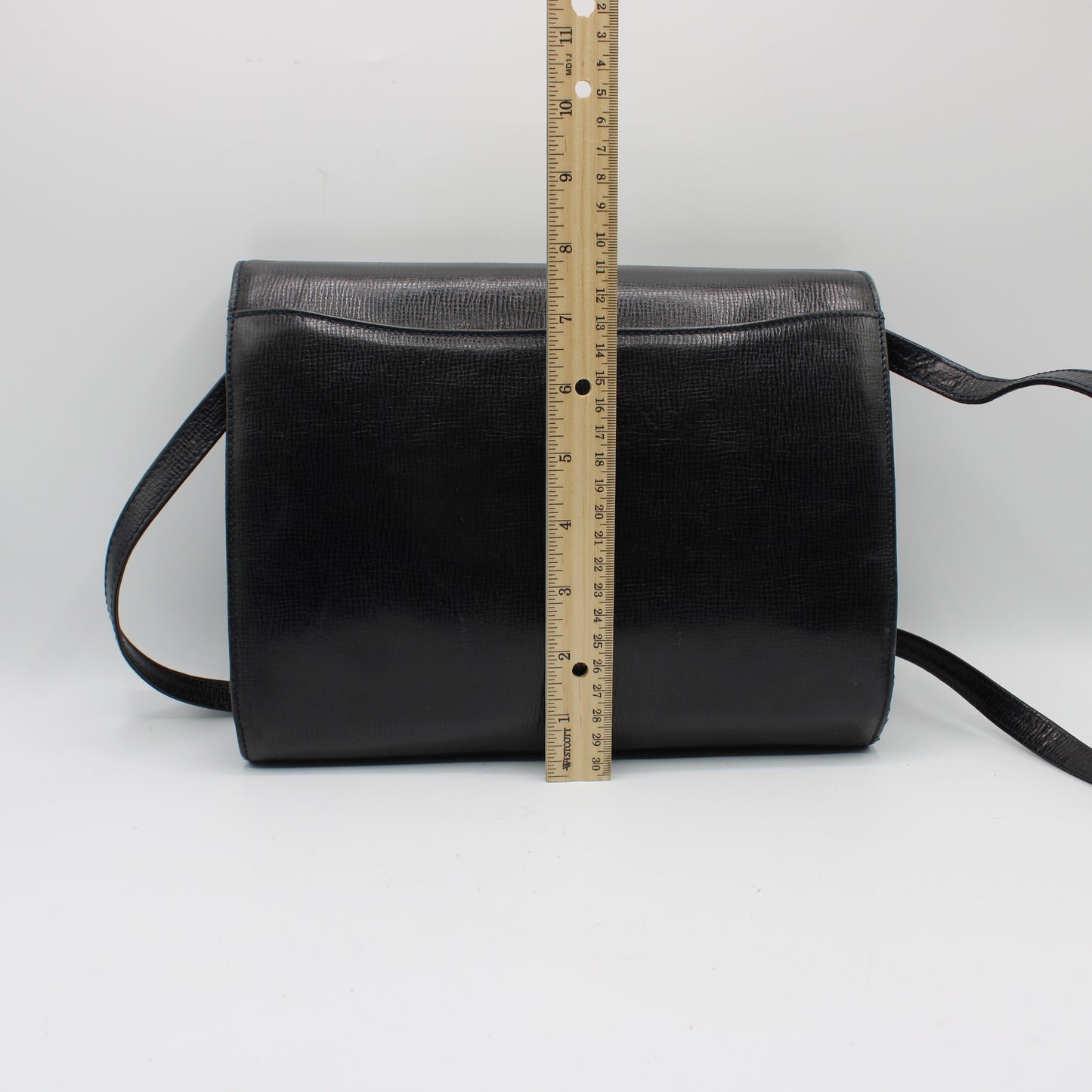 Valentino Garavani Dark Navy Leather Flap Crossbody Clutch