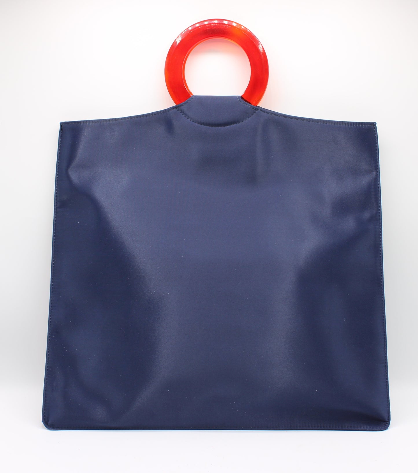 Yves Saint Laurent Red Blue Cloth Tote Bag