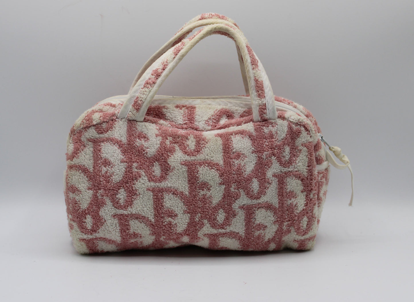 Christian Dior Pink Terry Cloth Oblique Mini Handbag