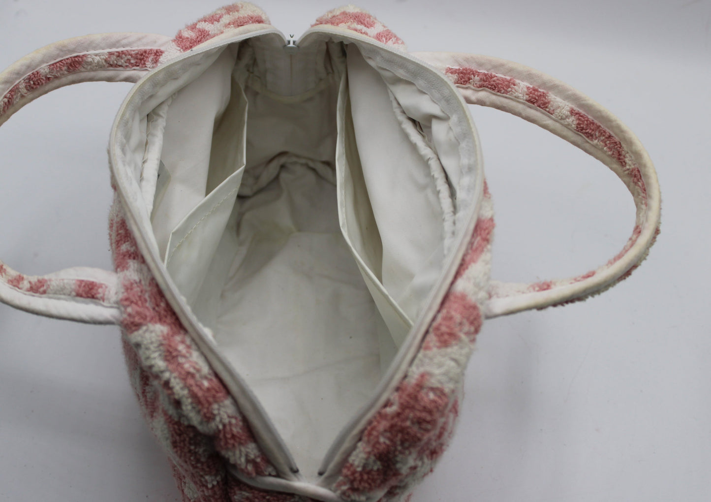 Christian Dior Pink Terry Cloth Oblique Mini Handbag
