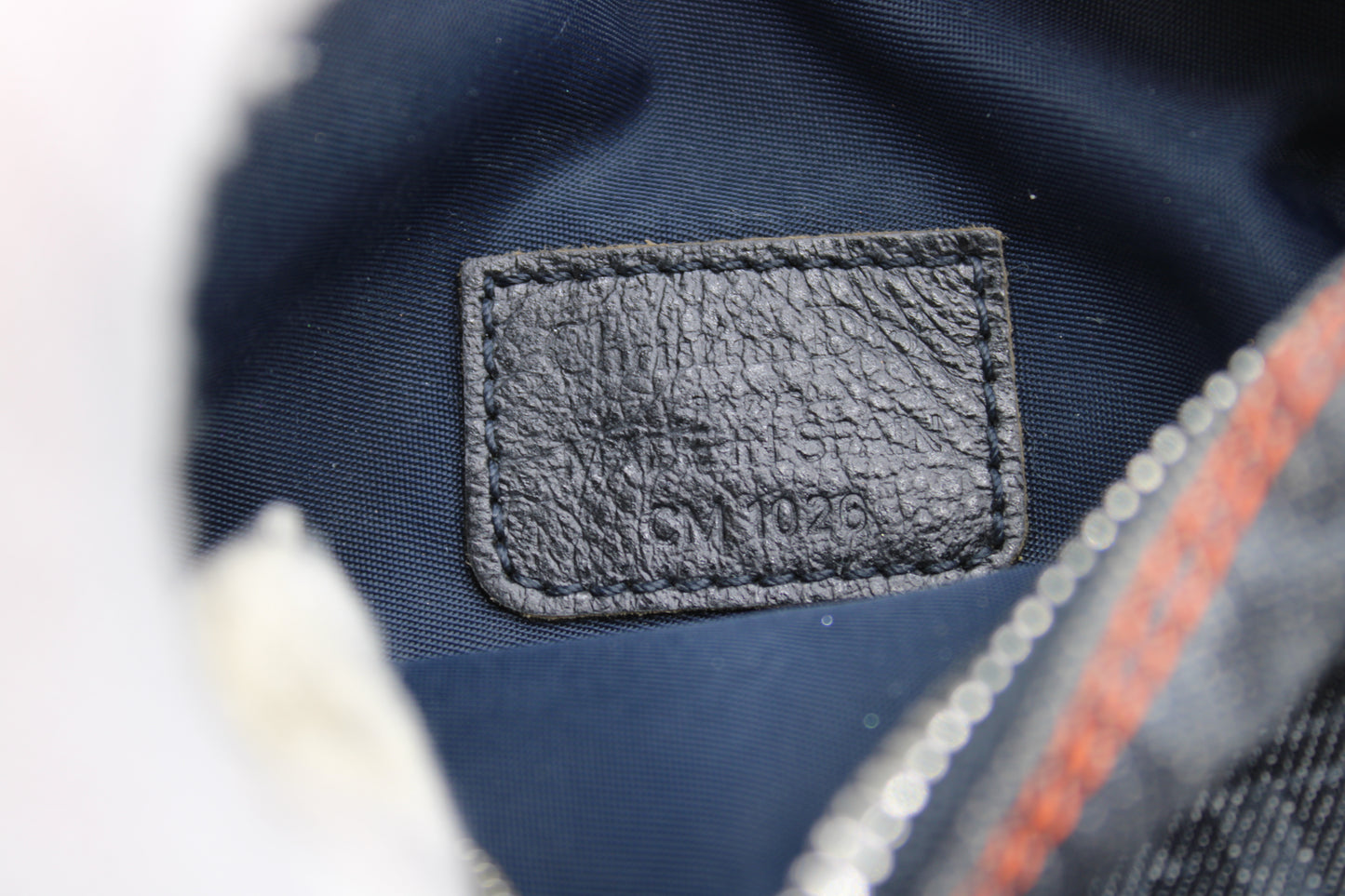 Christian Dior Blue Denim Oblique Flight Pouch