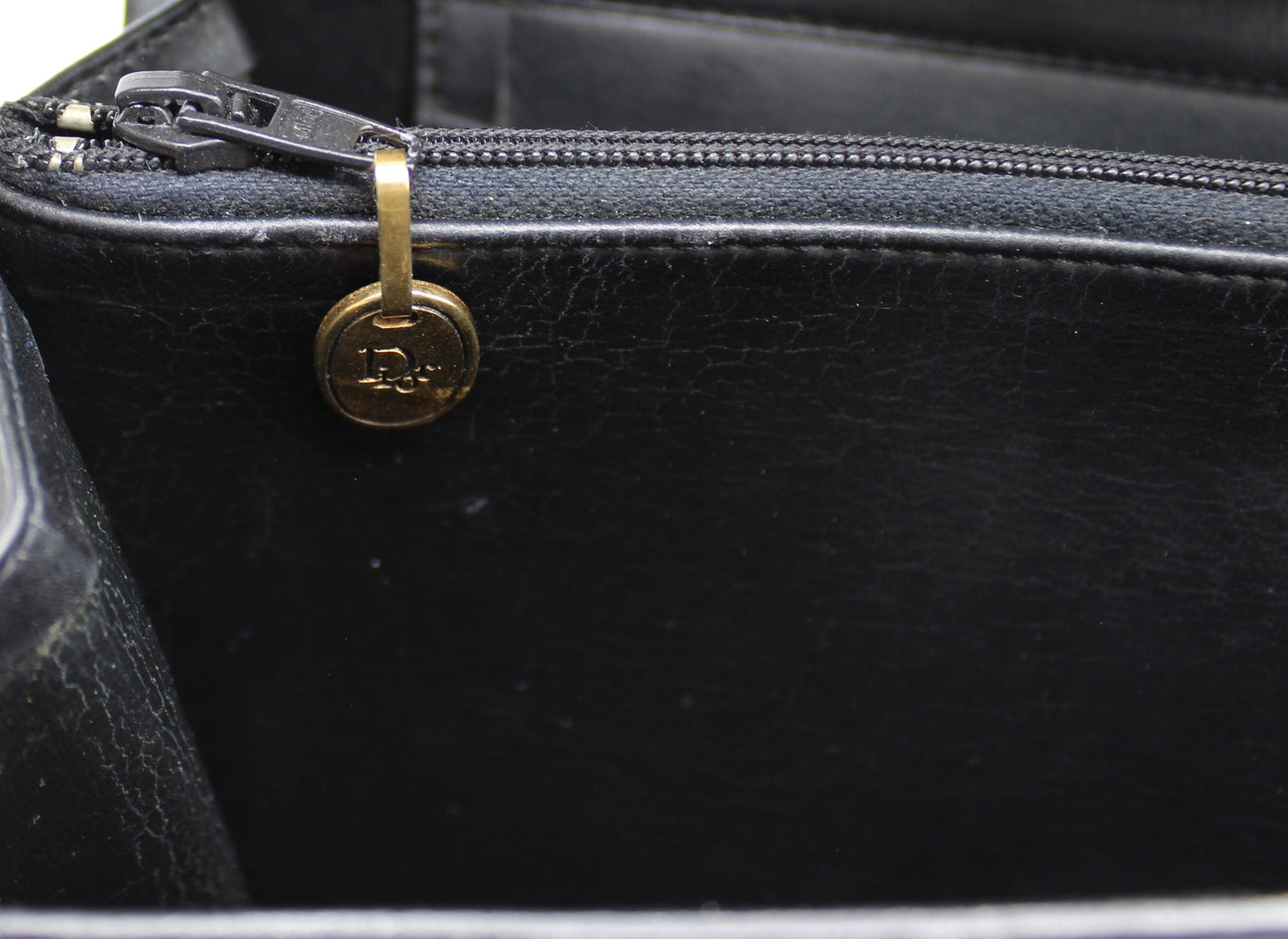 Christian Dior Black Leather Classic Shoulder Handbag