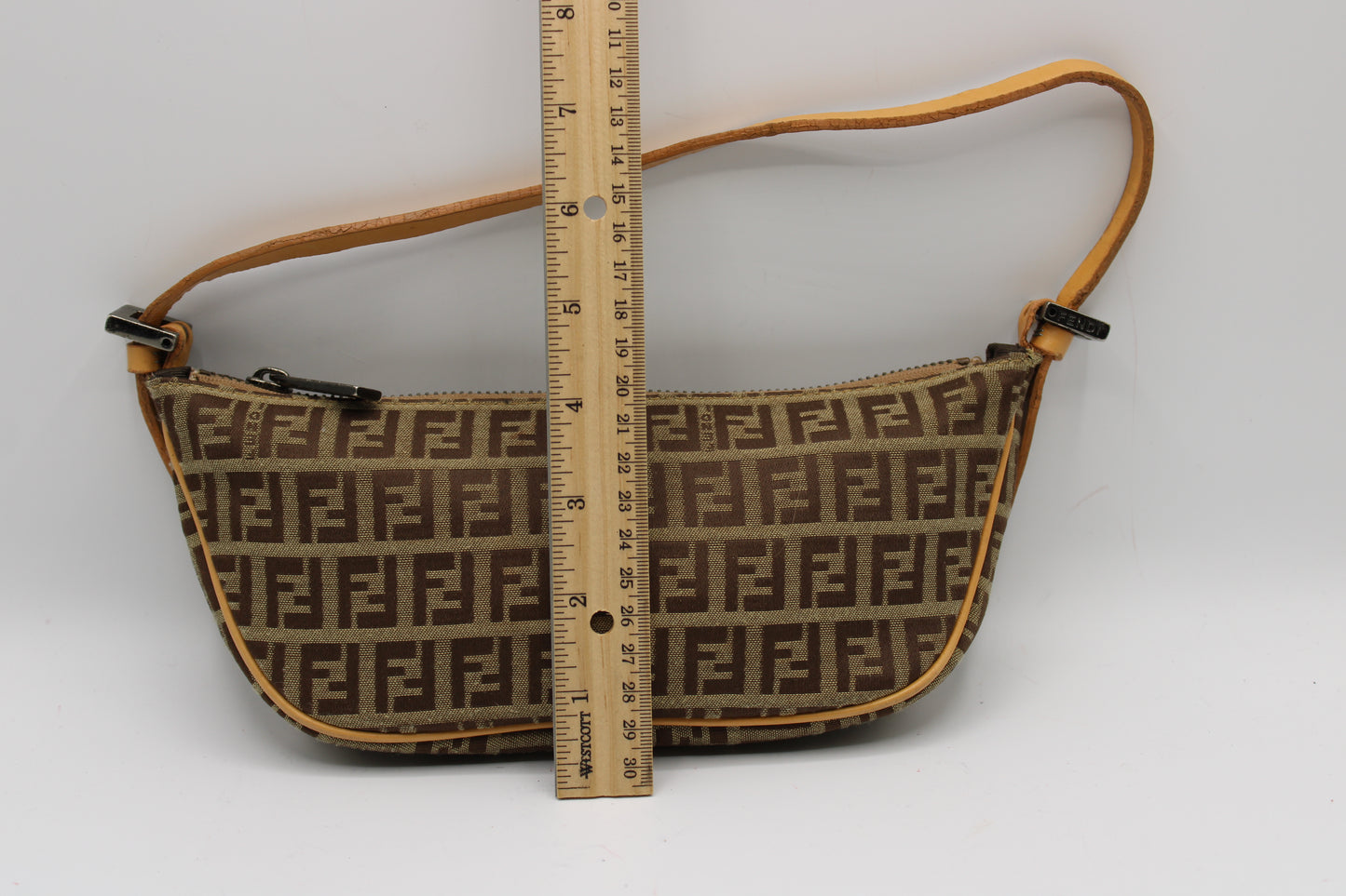 Fendi Zucca Zucchino Pochette Shoulder Bag