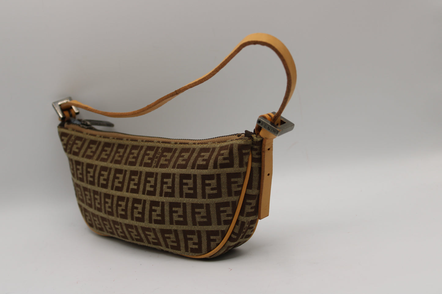 Fendi Zucca Zucchino Pochette Shoulder Bag