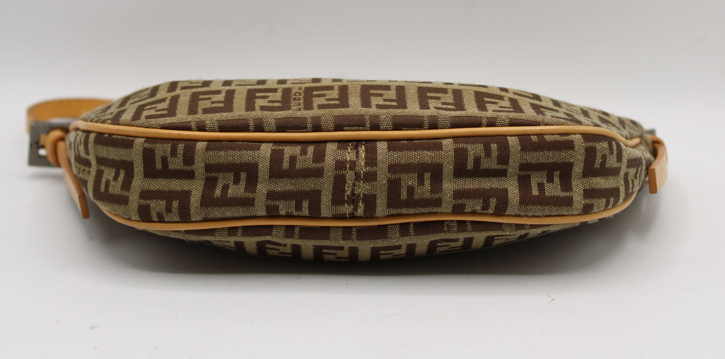 Fendi Zucca Zucchino Pochette Shoulder Bag