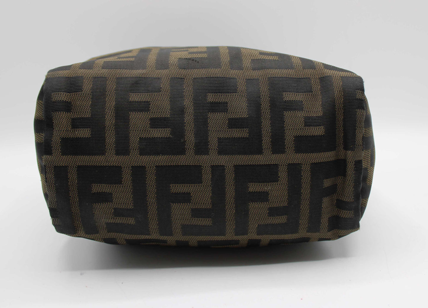 Fendi Brown Zucca Canvas Mini Top Handle Handbag