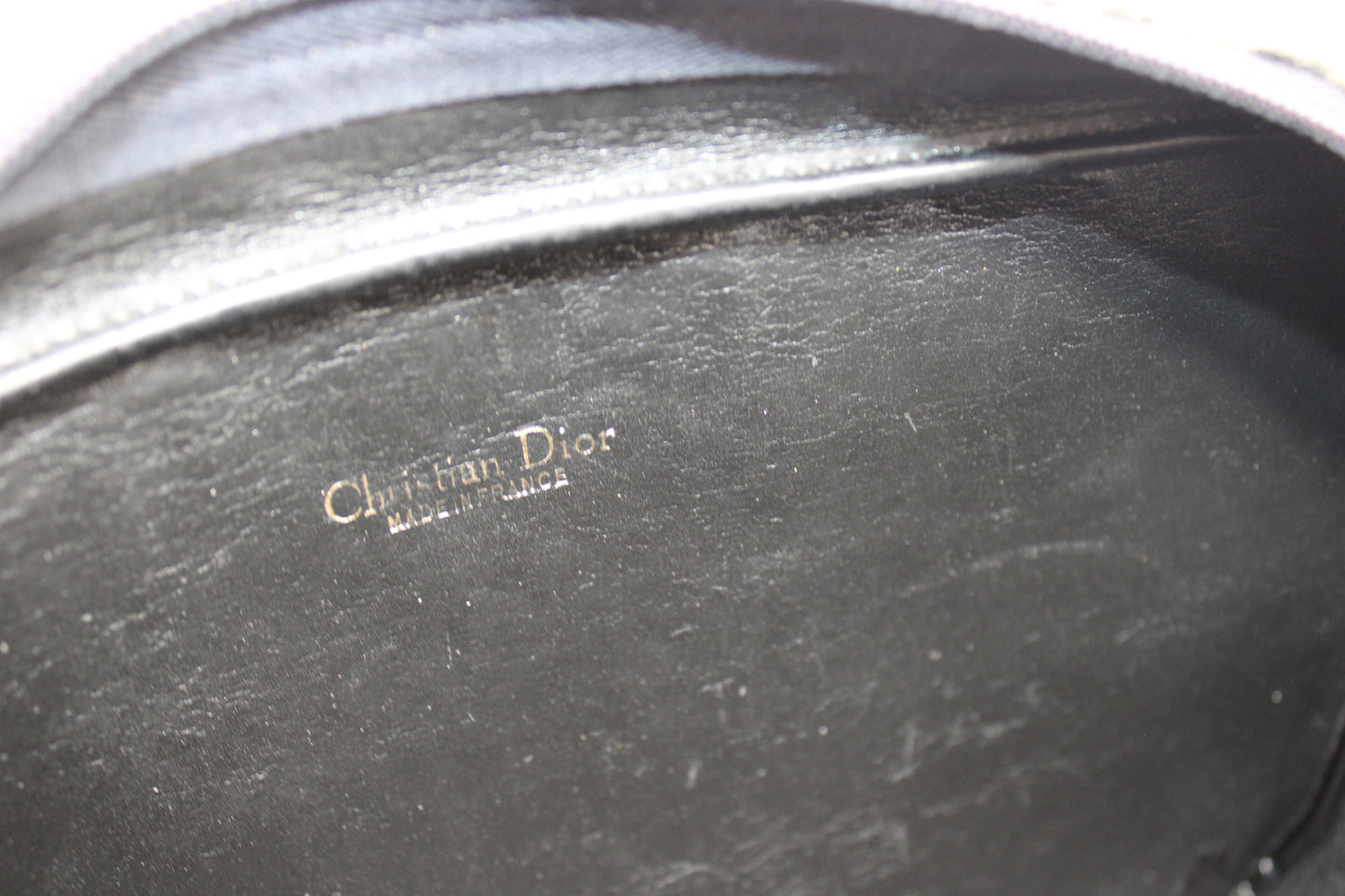 Christian Dior Black Trotter Canvas Leather Strap Shoulder Bag