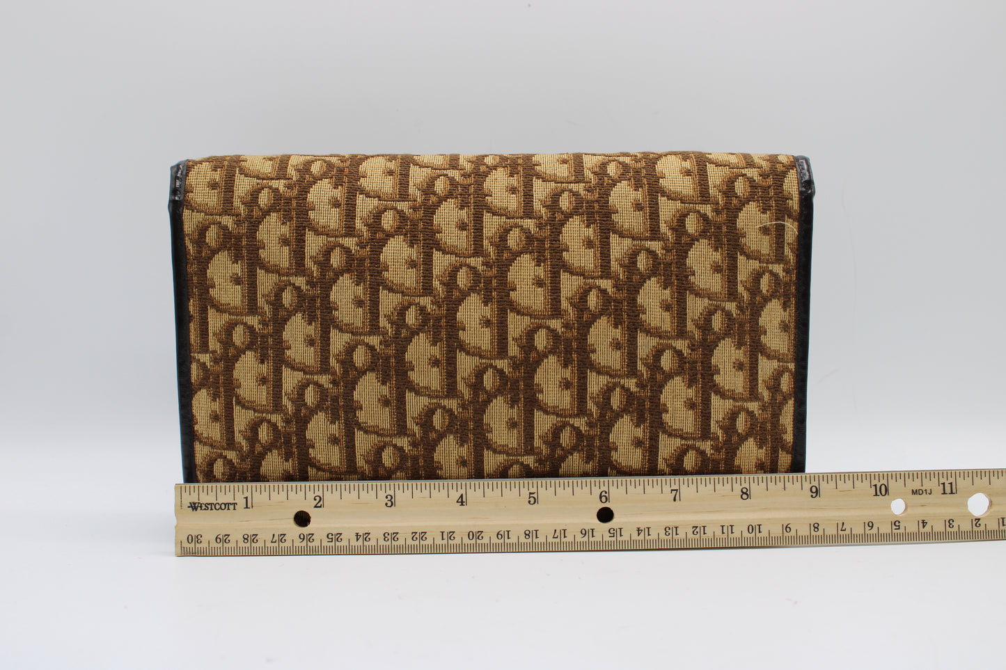 Christian Dior Brown Trotter Canvas Chain Crossbody Bag
