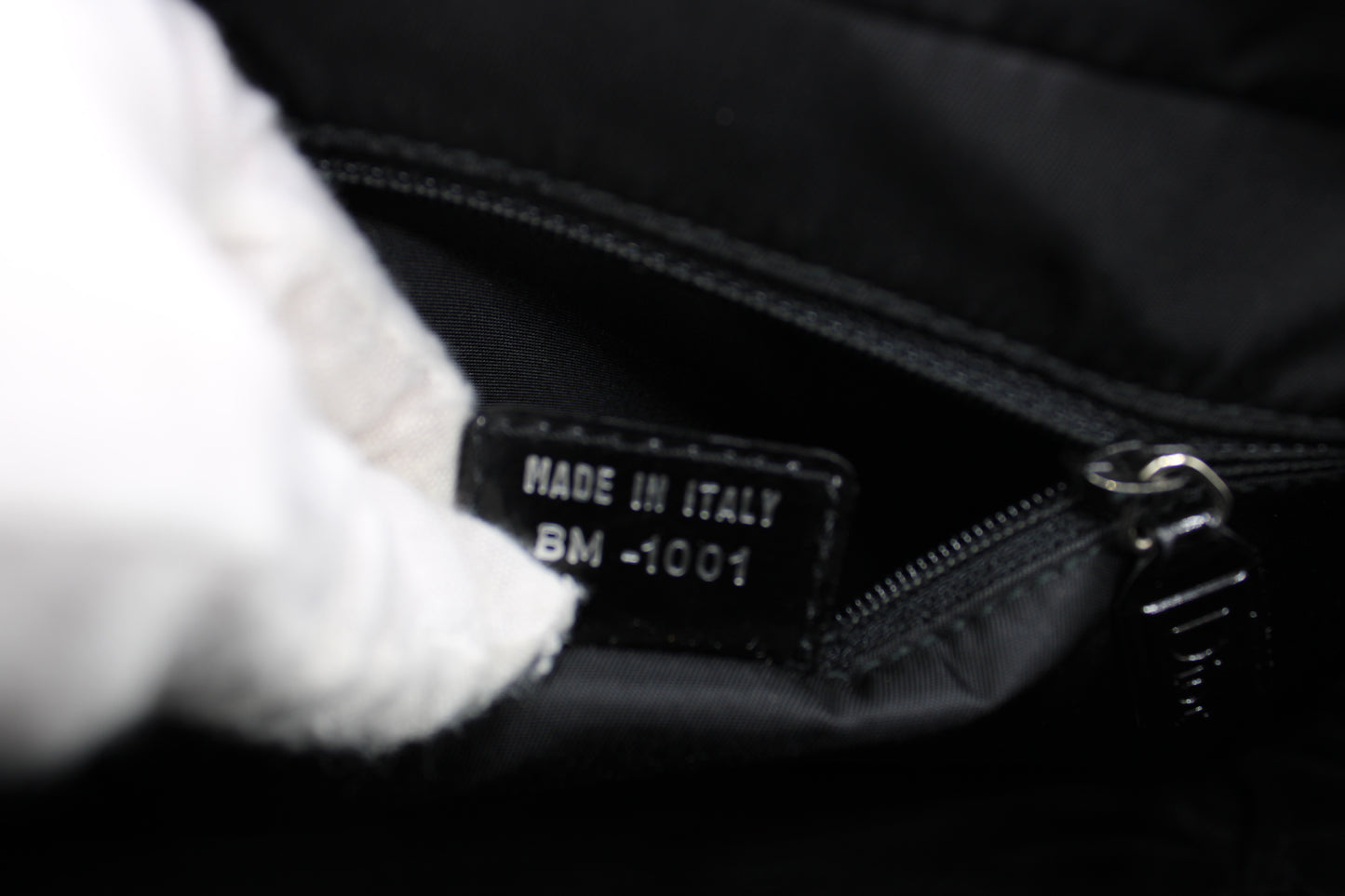 Christian Dior Black White Monogram Patent Leather Flat Boston Bag